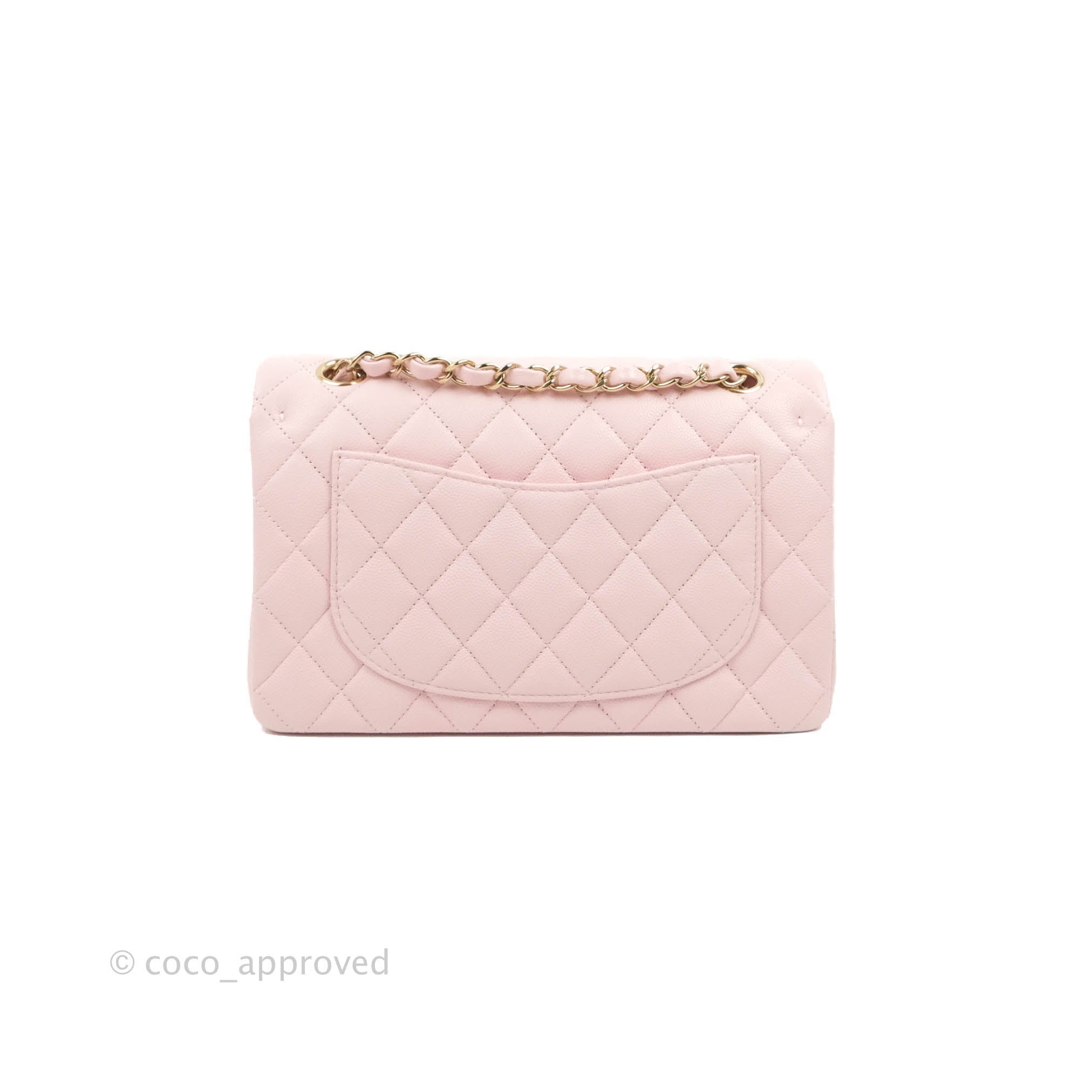 Chanel Quilted Classic Lilac Rose Clair Caviar Gold Hardware Flat Card –  Coco Approved Studio