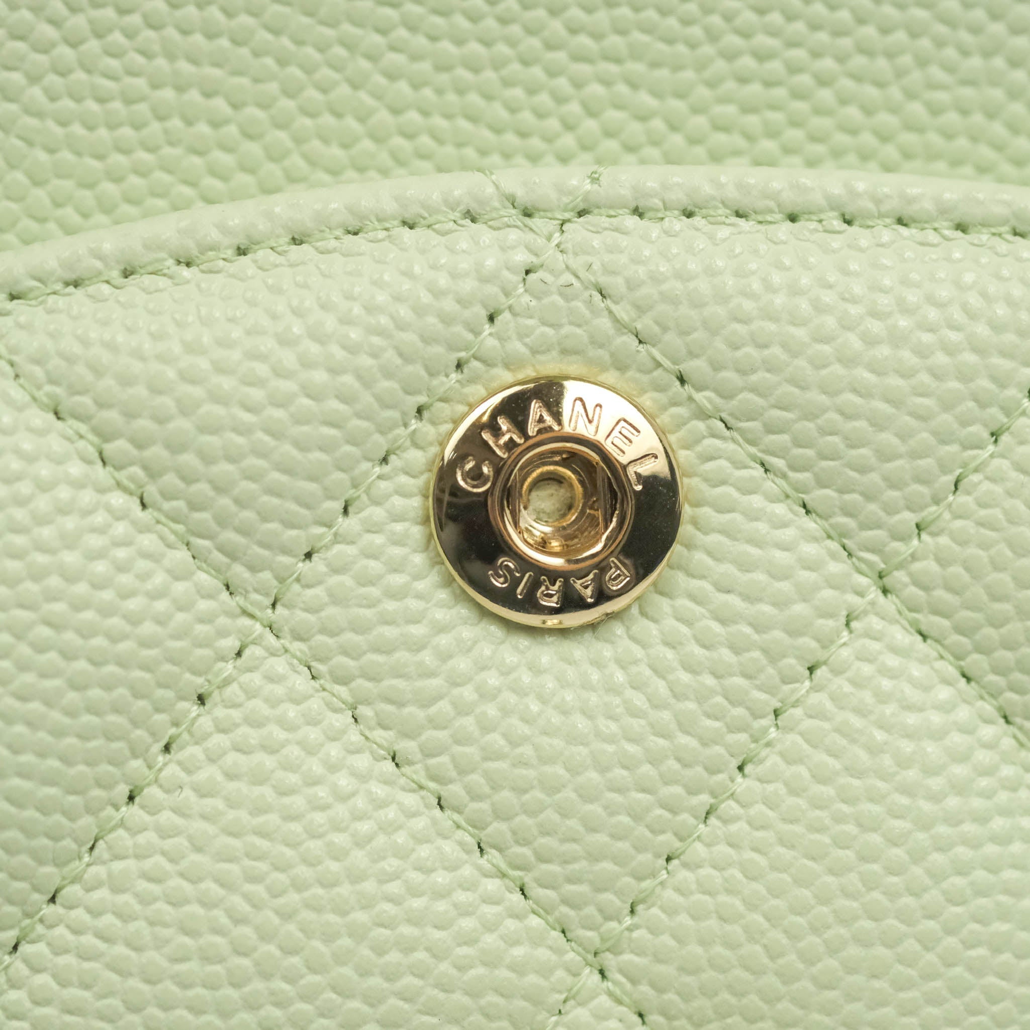 CHANEL 22C Mint Green Caviar Small Classic Flap LGHW *New - Timeless  Luxuries