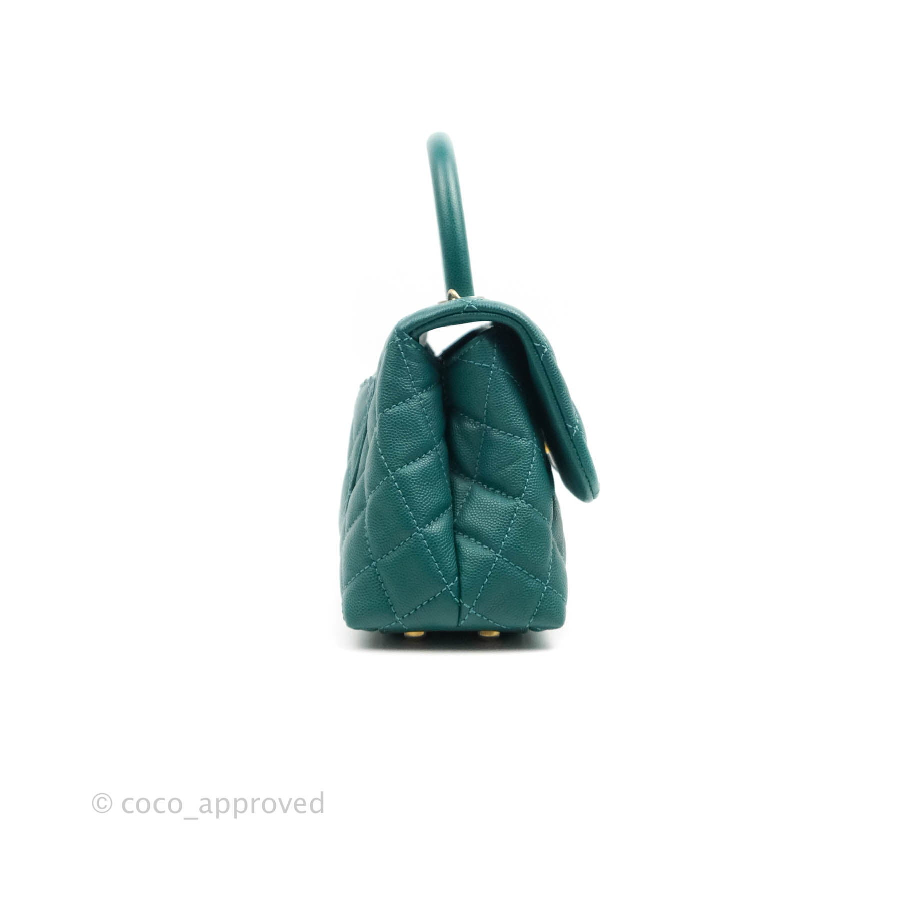 green coco handle chanel bag