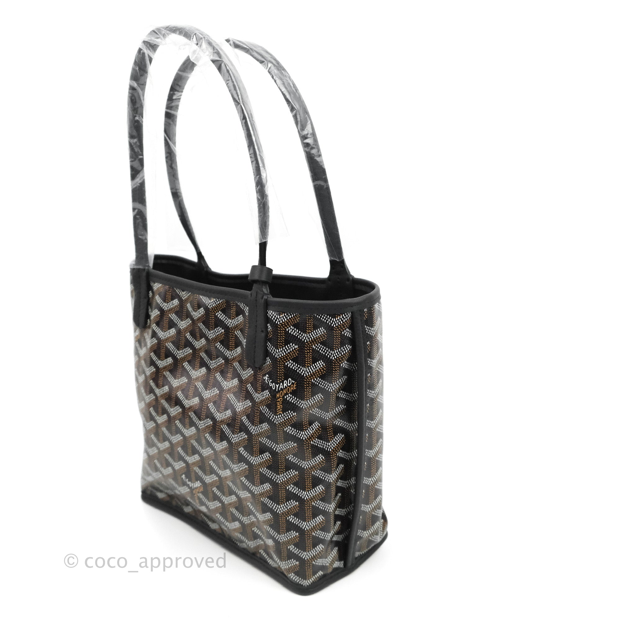 Goyard Anjou PM bag in black canvas Cloth ref.262187 - Joli Closet