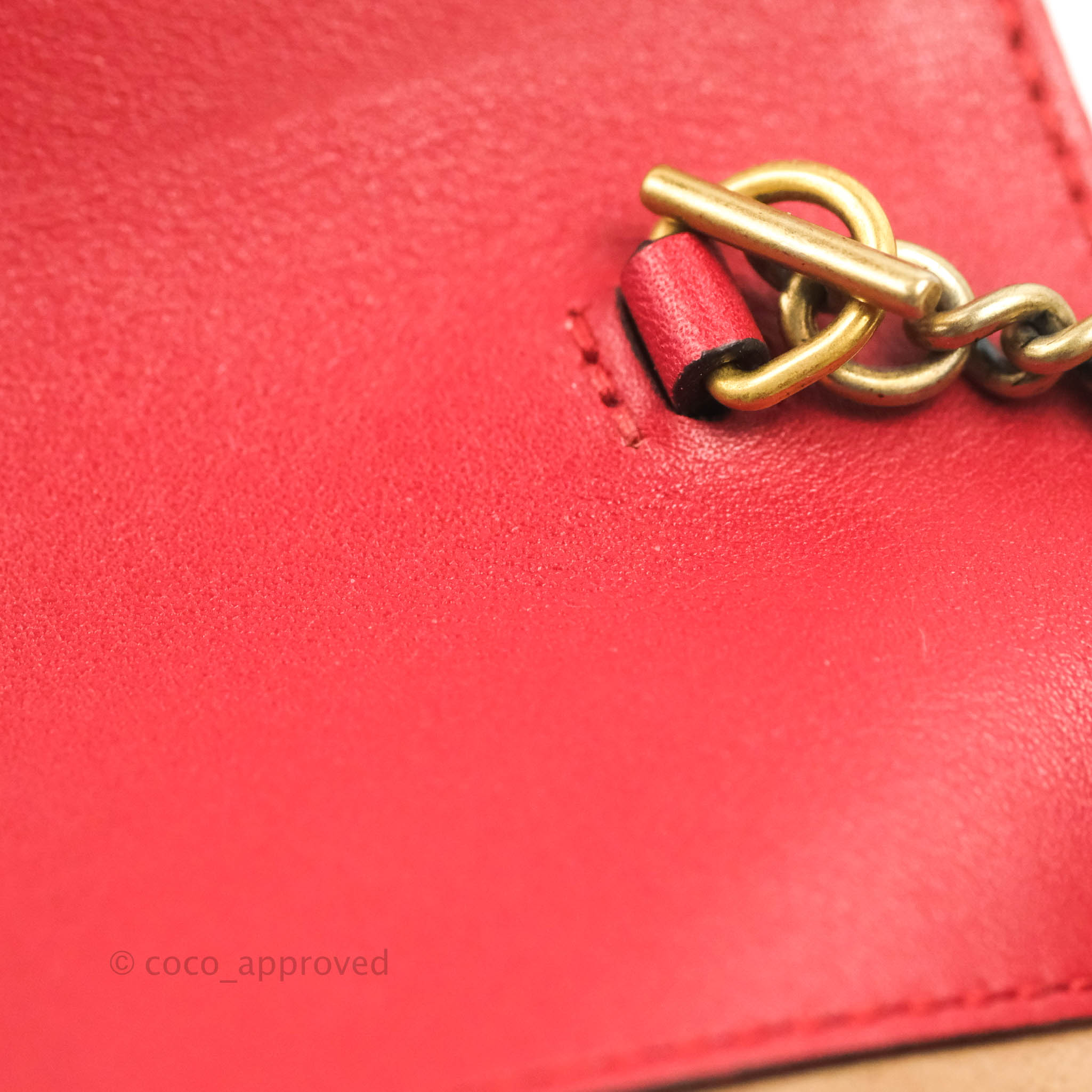 Gucci GG Marmont Matelassé Leather Super Mini Bag Red – Coco