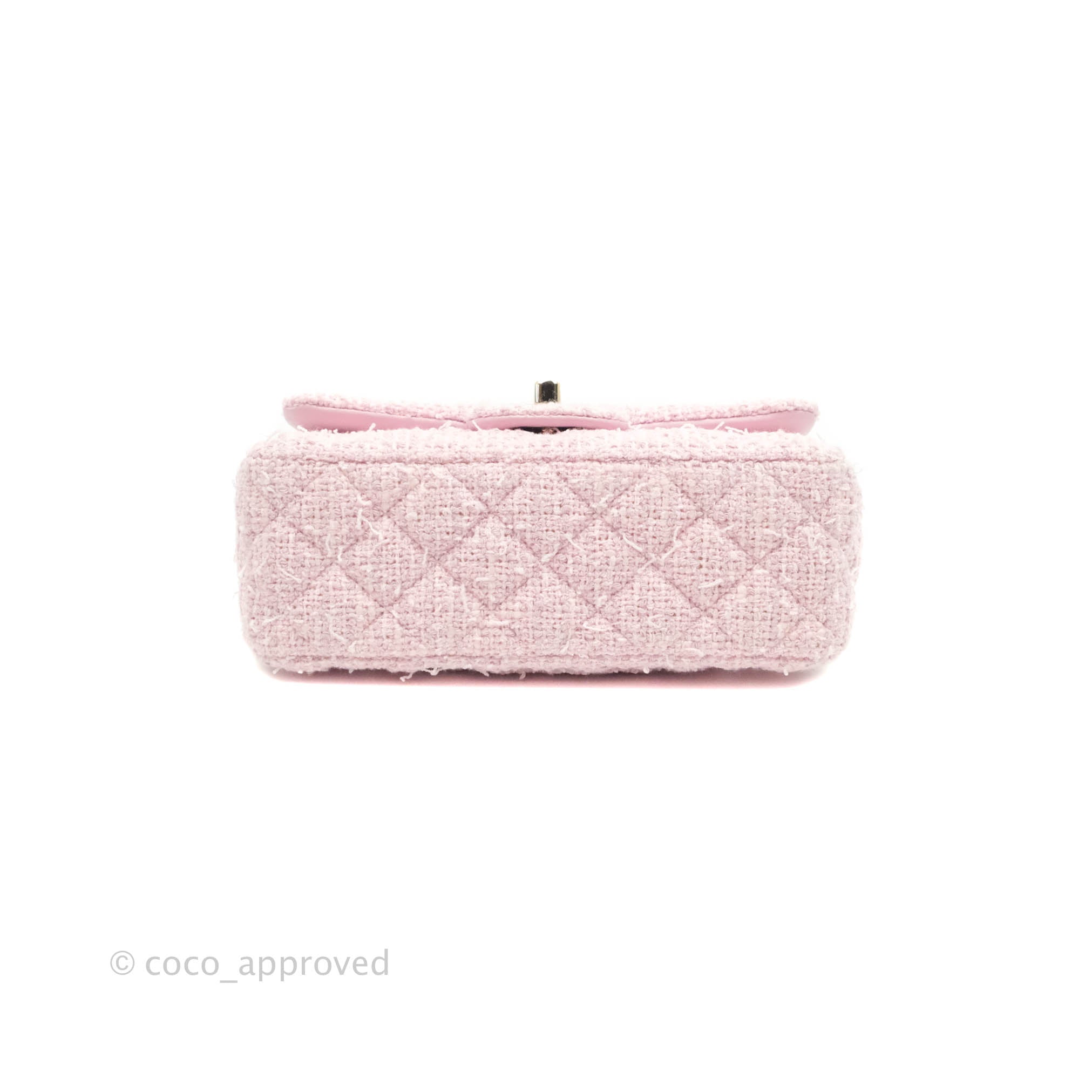 Chanel Pink Classic Mini Rectangular Tweed Flap Bag Cloth ref.936872 - Joli  Closet