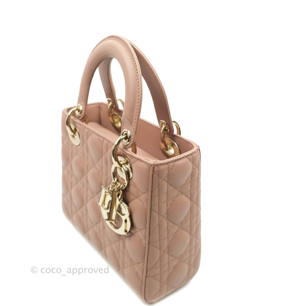 Christian Dior My ABCDior Lady Dior Fard Blush Lambskin Gold Hardware