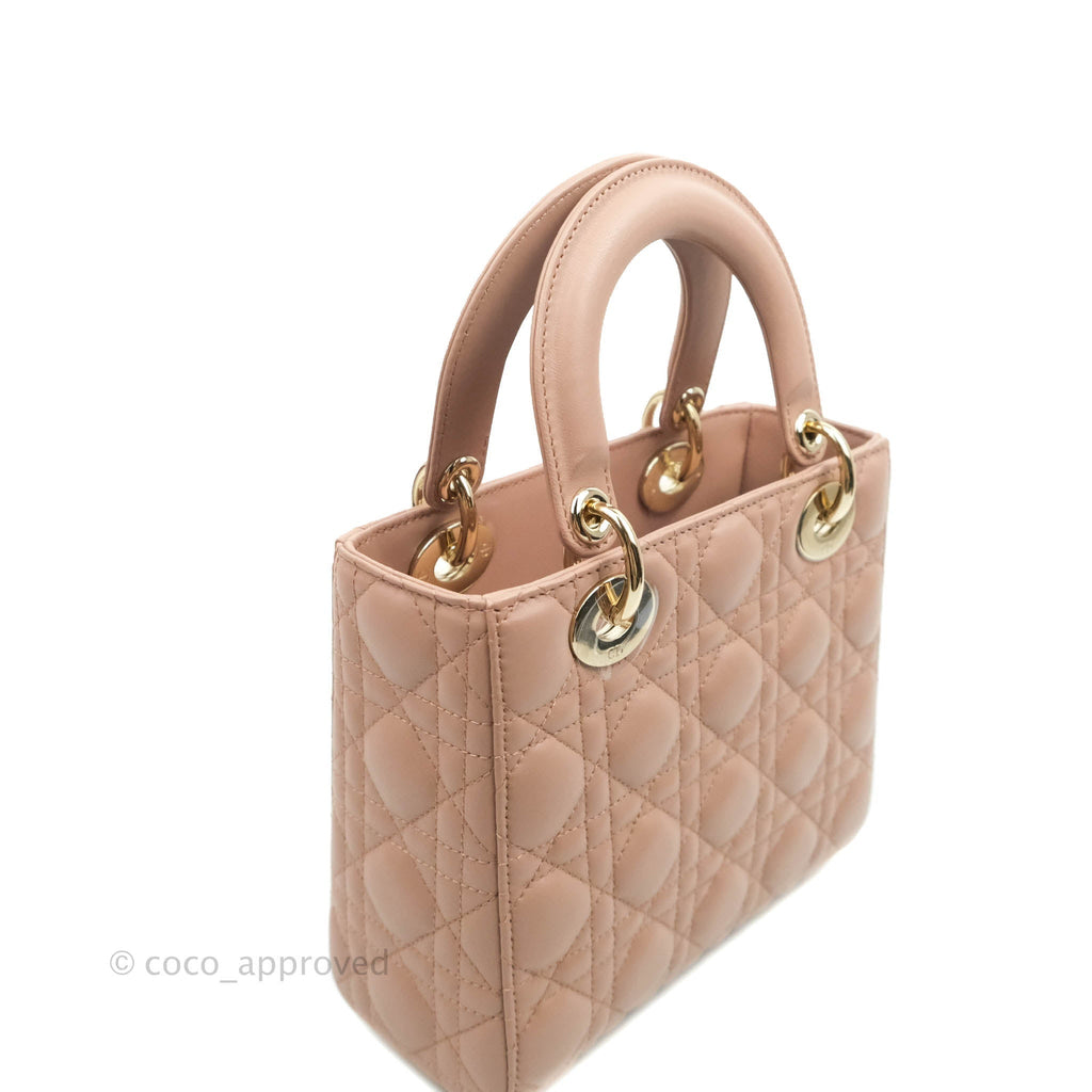 Christian Dior My ABCDior Lady Dior Fard Blush Lambskin Gold Hardware