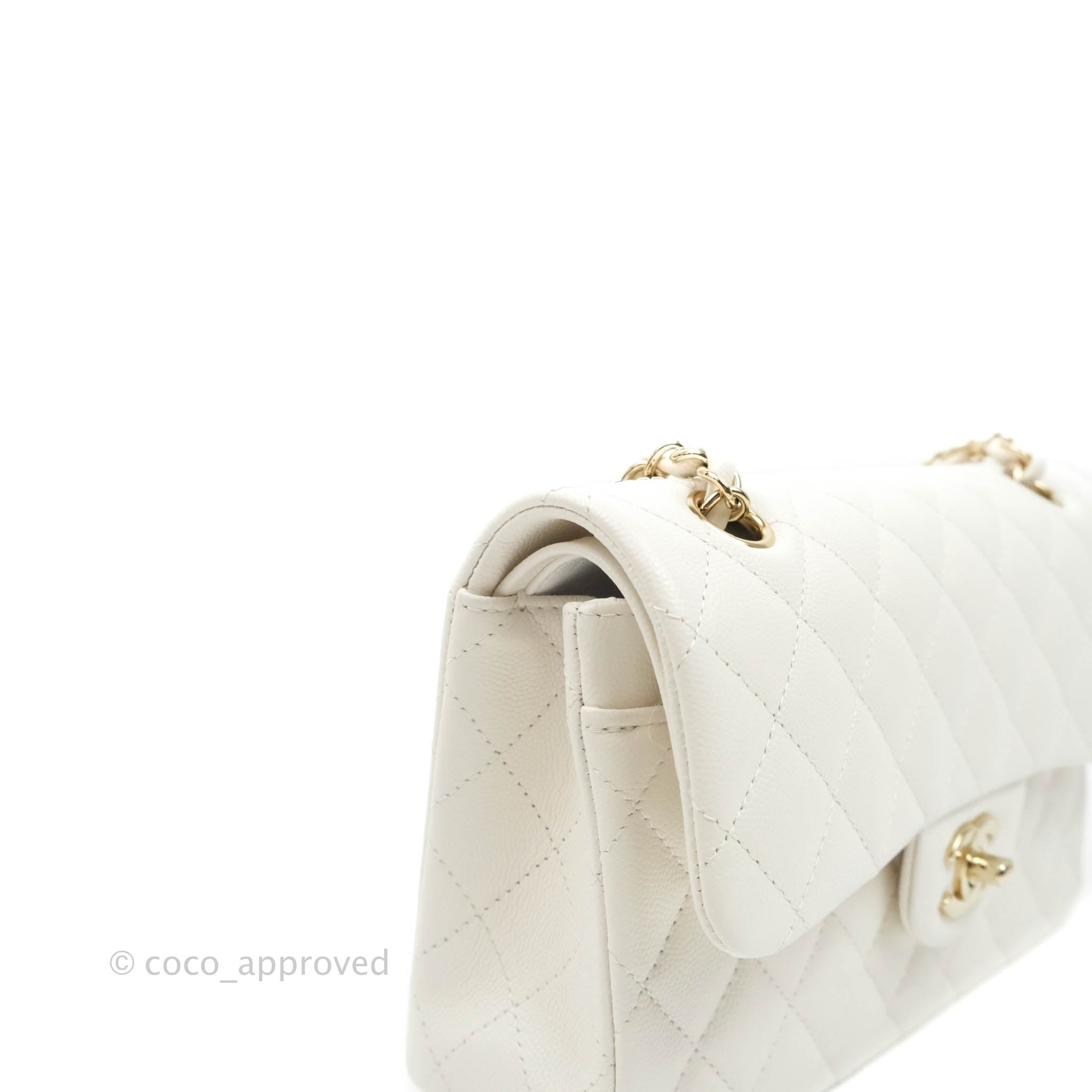Chanel Flap Bag Size Mini White AS3205 Lambskin