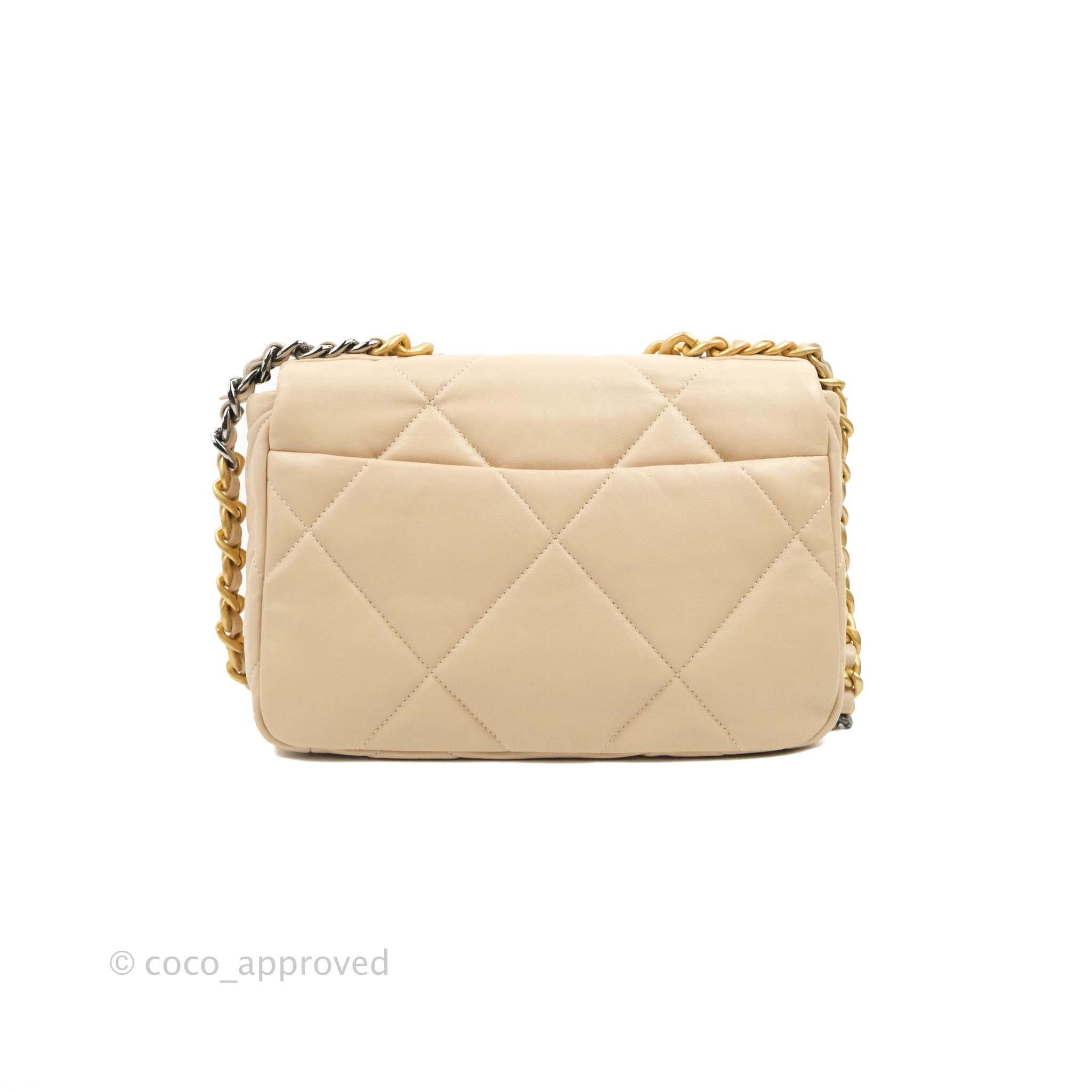 Chanel 19 Small Light Beige Mixed Hardware 20S – Coco Approved Studio