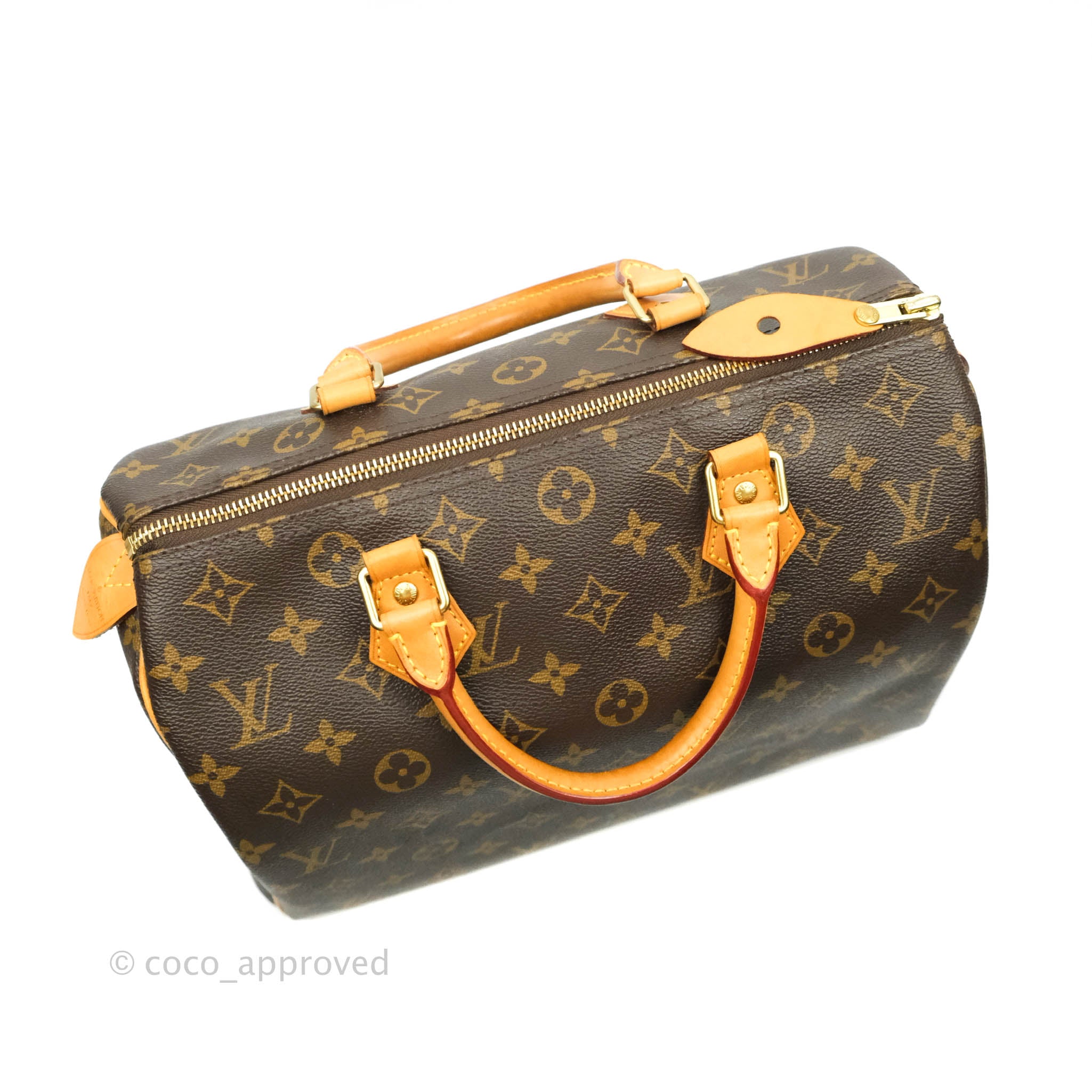 Louis Vuitton Monogram Speedy 30 with certificate of