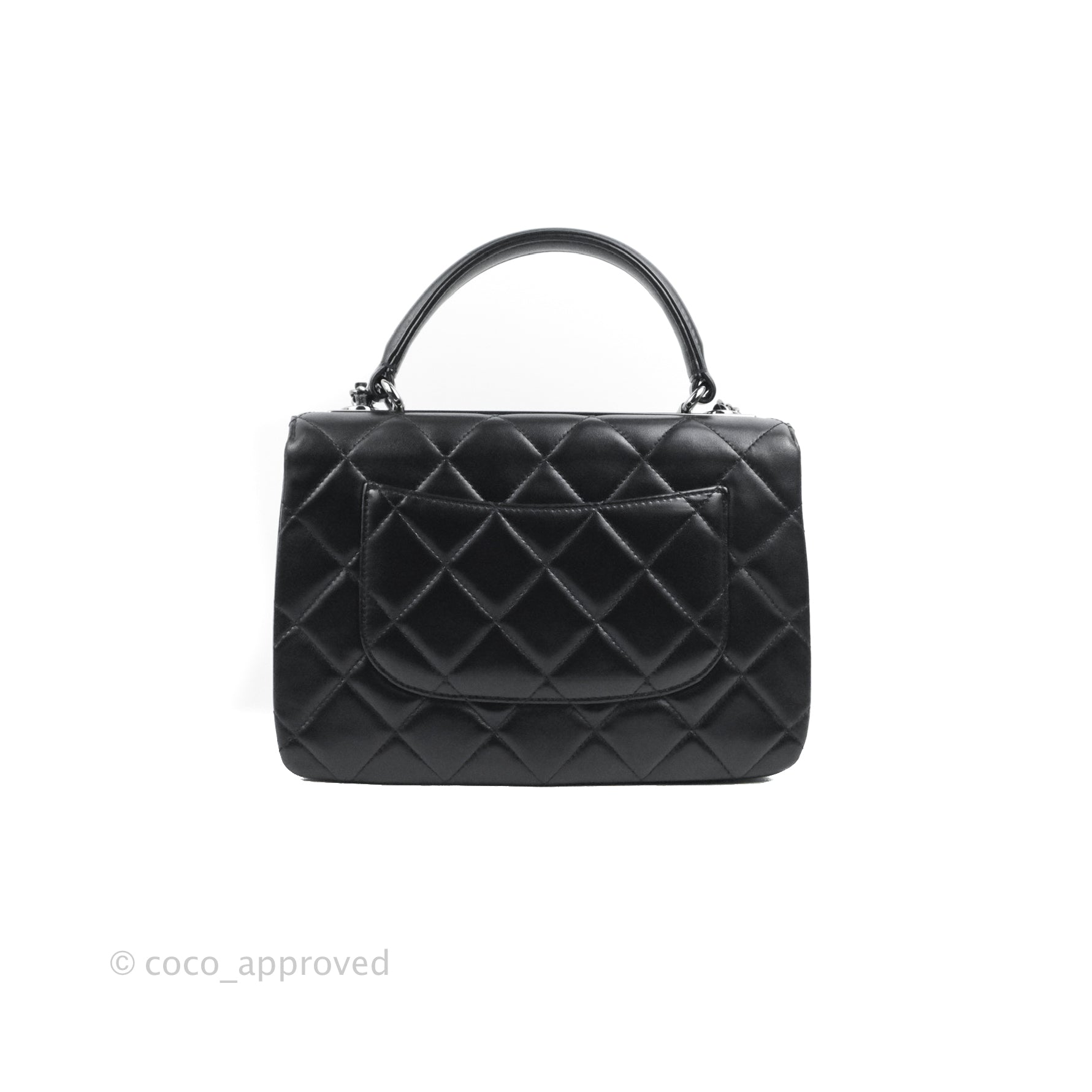 Chanel Trendy CC Small Black Lambskin Dark Silver Hardware – Coco Approved  Studio