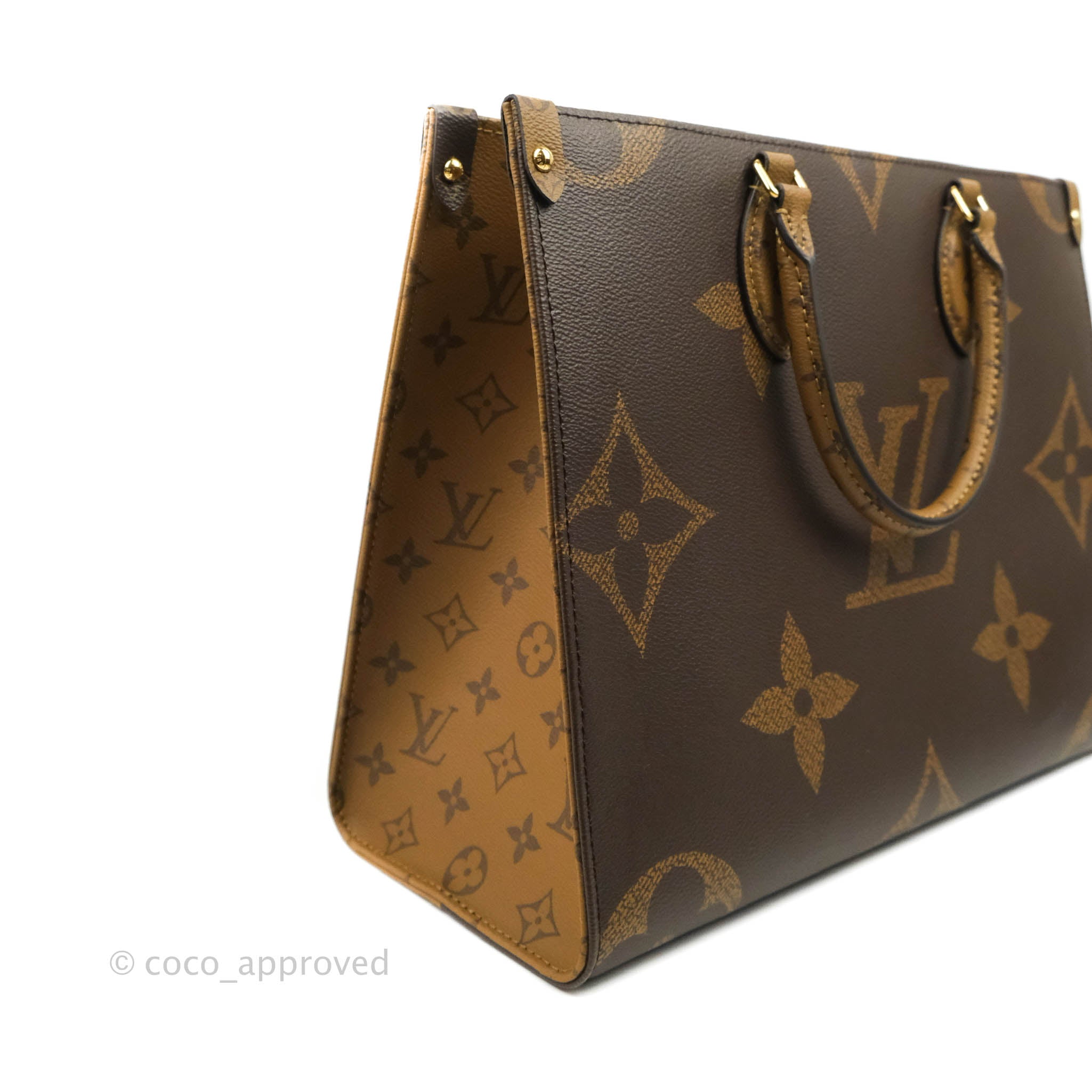 Sold at Auction: Louis Vuitton - OnTheGo Tote - Reverse Brown Monogram  Leather Giant GM On The Go