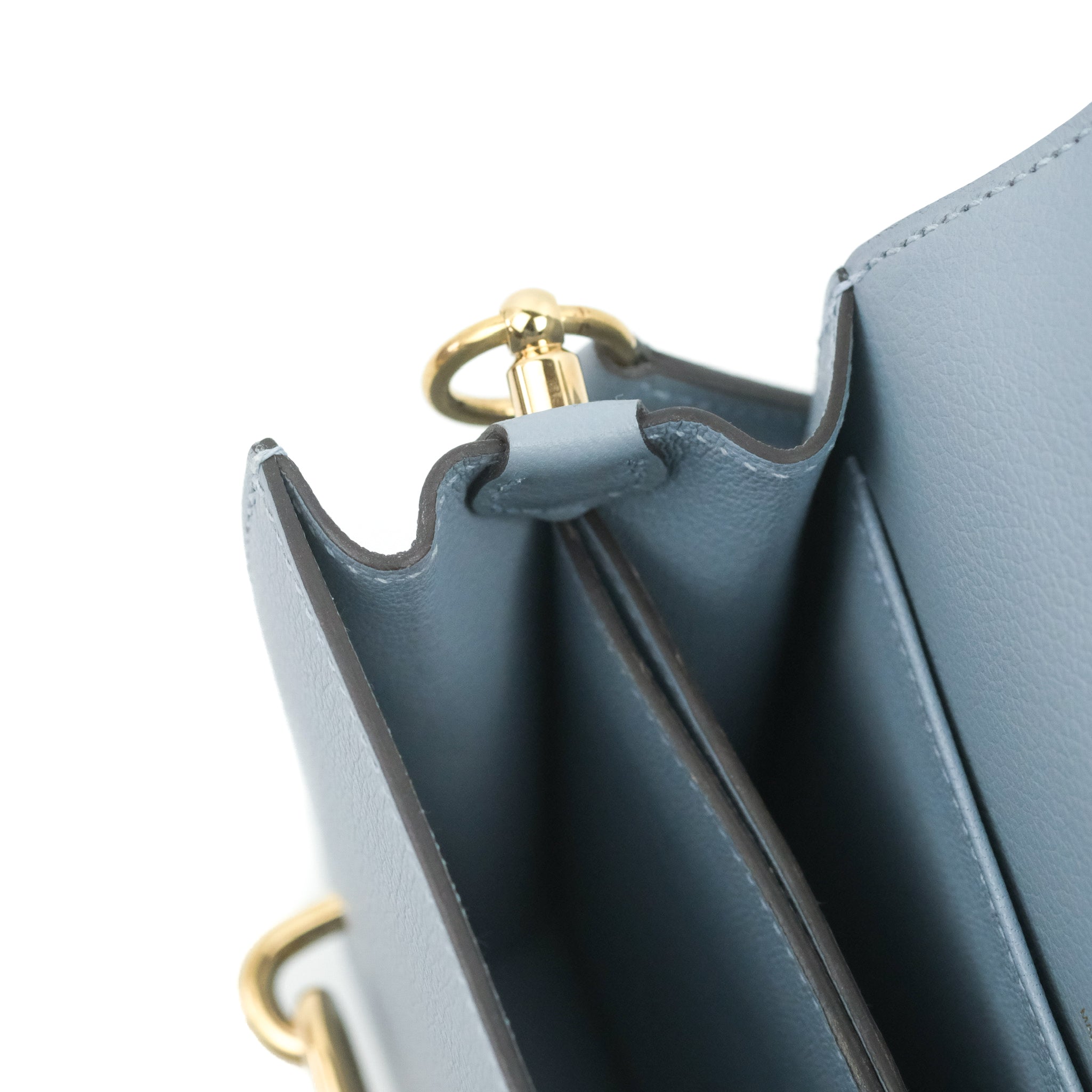 Hermès Roulis Bleu de Prusse Evercolor Mini Handbag
