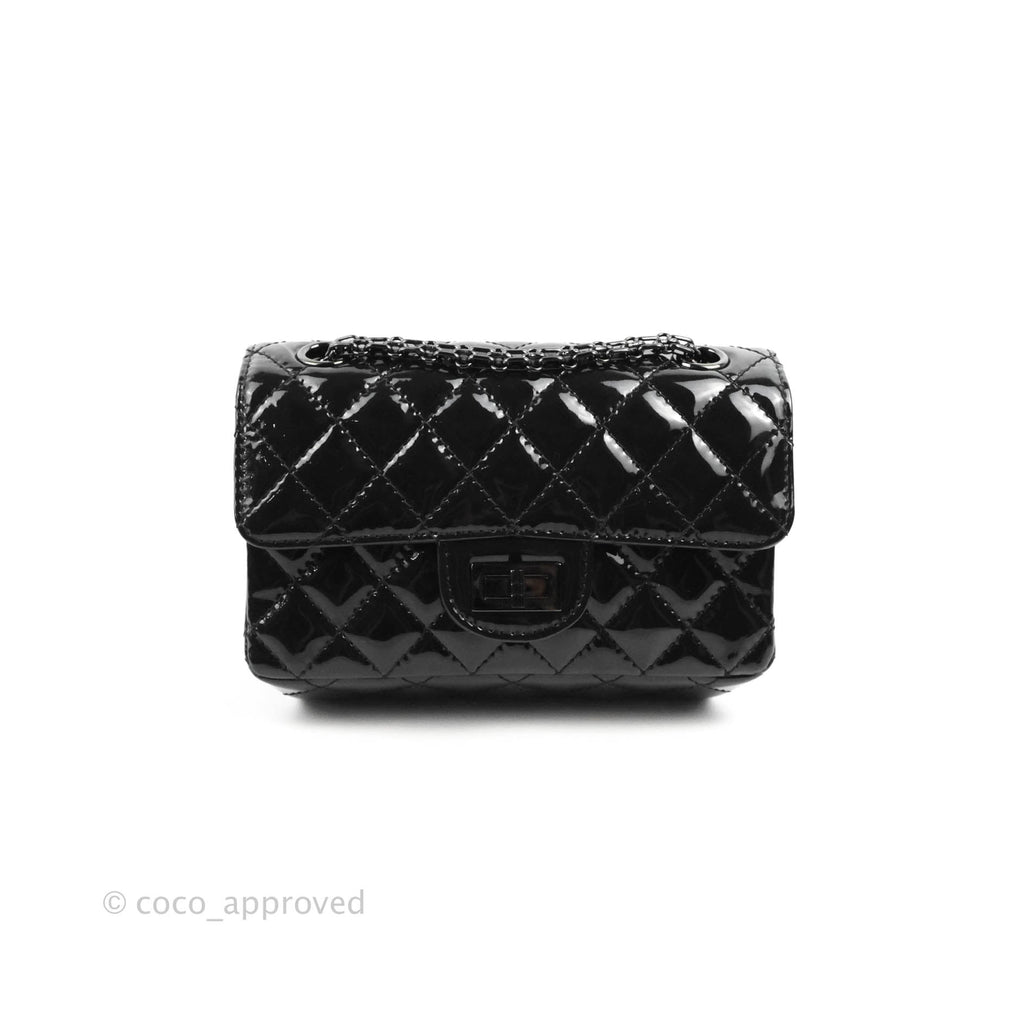 Chanel Quilted Mini Reissue 224 So Black Patent