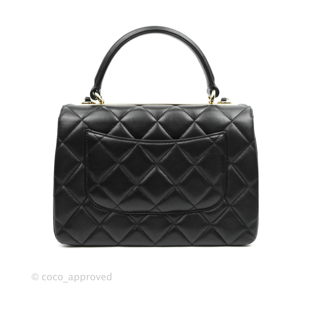 Chanel Trendy CC Small Black Lambskin Gold Hardware
