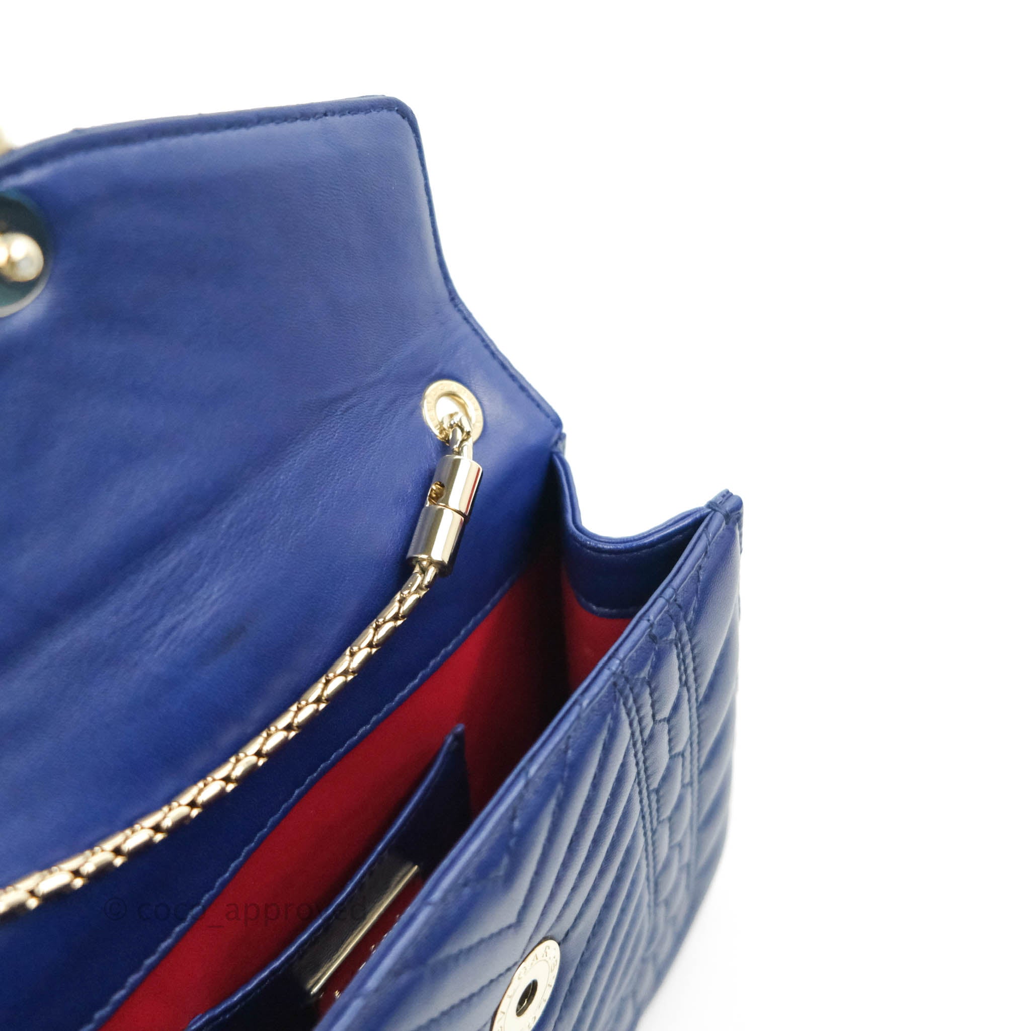 Bvlgari Serpenti Forever Flap Bag Metallic Blue – RELUXE1ST