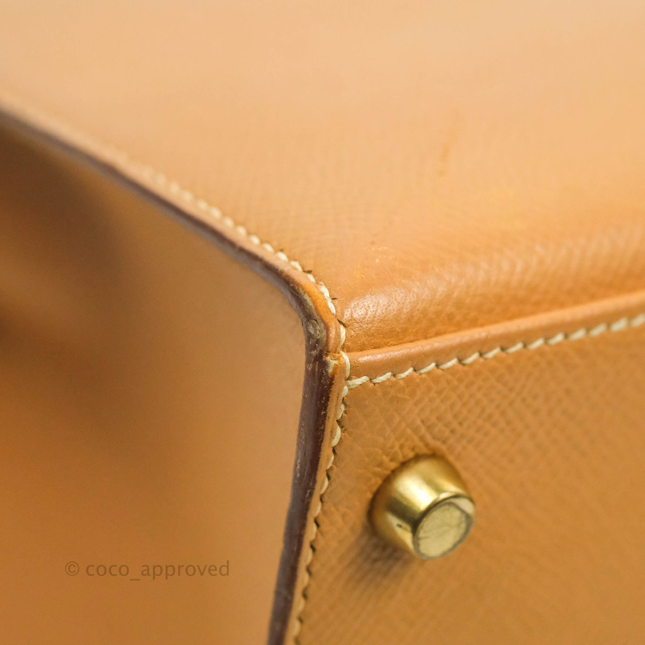 Hermès Cobalt Courchevel Leather Gold Finish Kelly Retourne 35 Bag