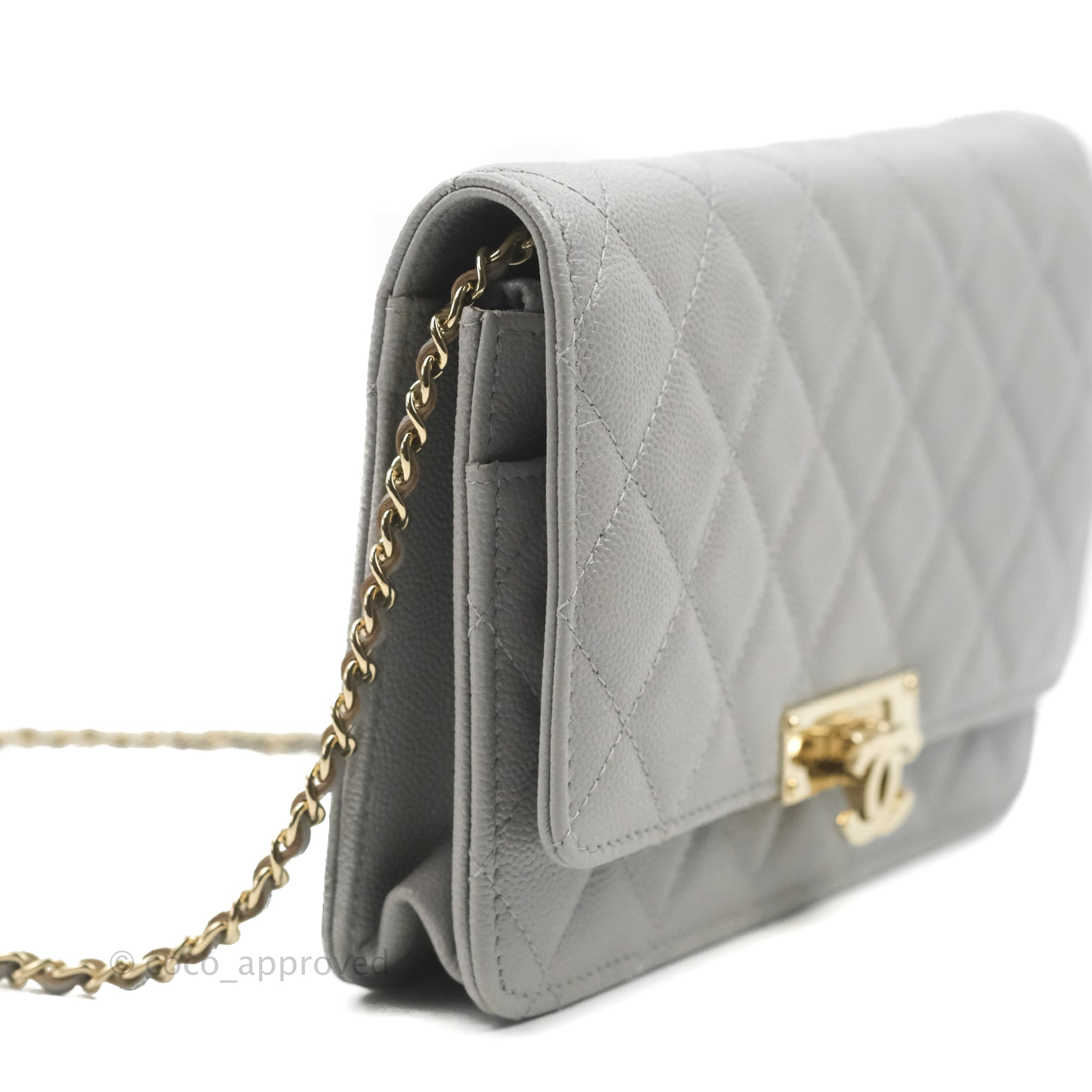 chanel wallet on chain quilted black
