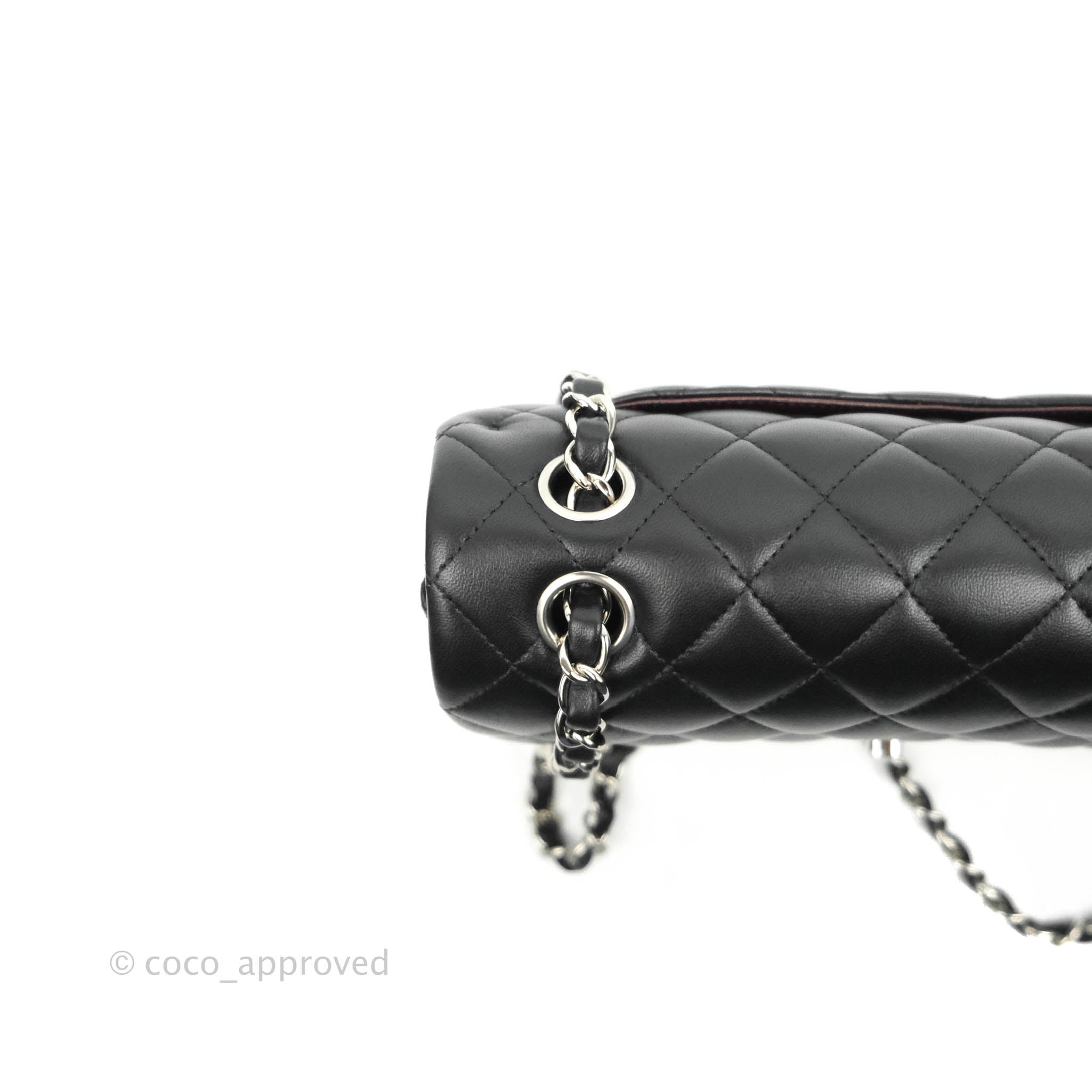Chanel Small S/M Classic Flap Black Lambskin Silver Hardware – Coco  Approved Studio