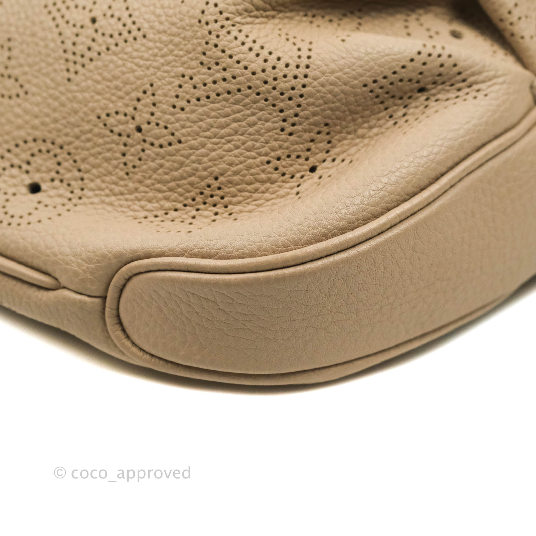 Louis Vuitton Mahina Selene MM Bag Monogram Taupe Calfskin – Coco Approved  Studio