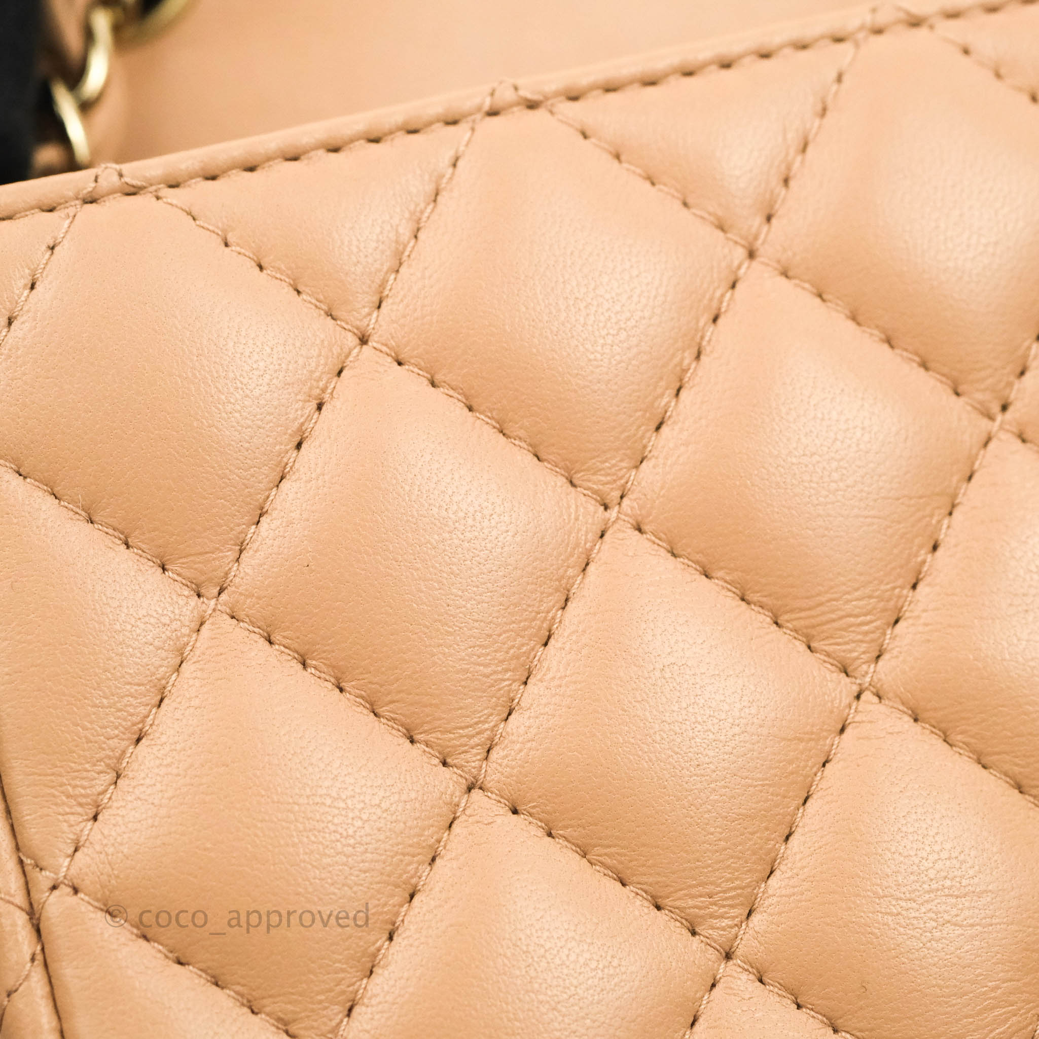 Chanel Quilted Mini Rectangular Flap Dark Beige Lambskin Gold Hardware –  Coco Approved Studio