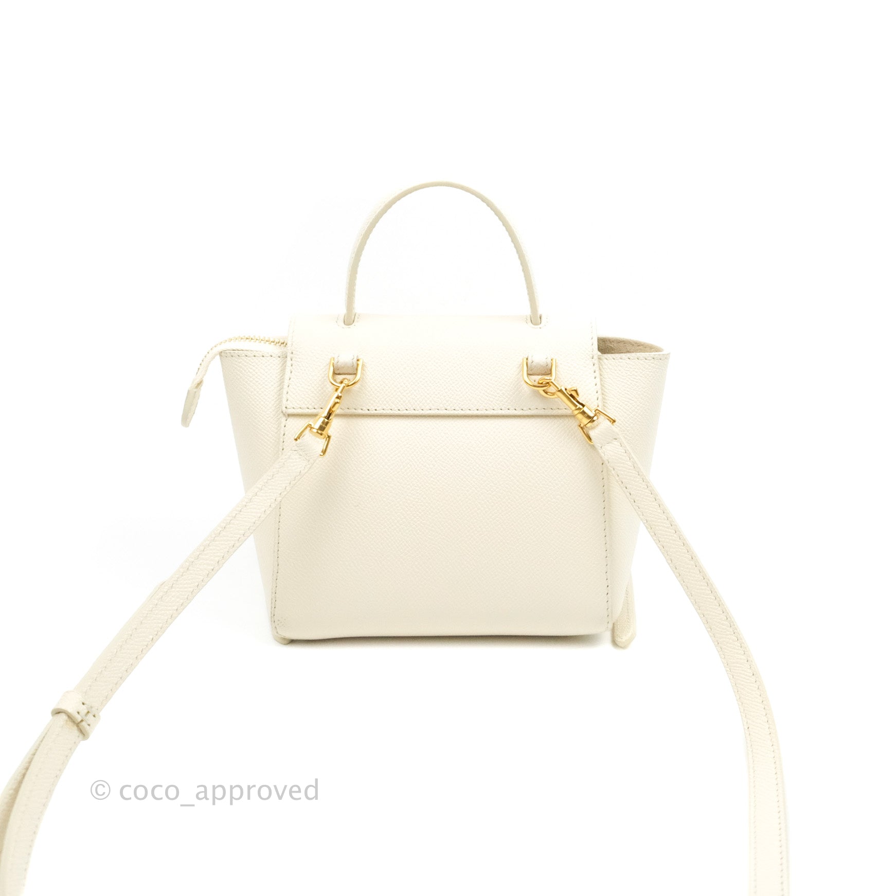 Celine Nano Belt Bag in White