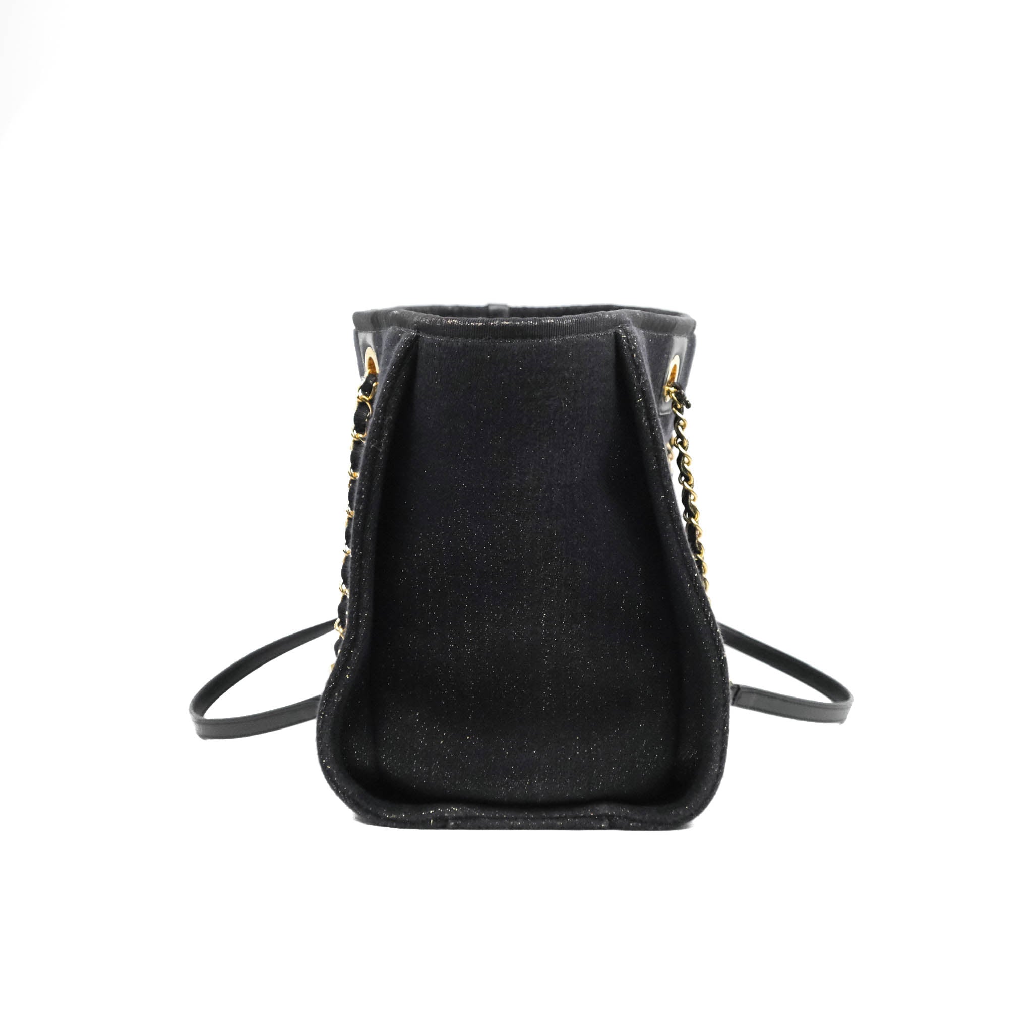 CHANEL DEAUVILLE CHAIN Tote Bag A67001 Beige Canvas Black Leather for  2011ffap $1,610.94 - PicClick