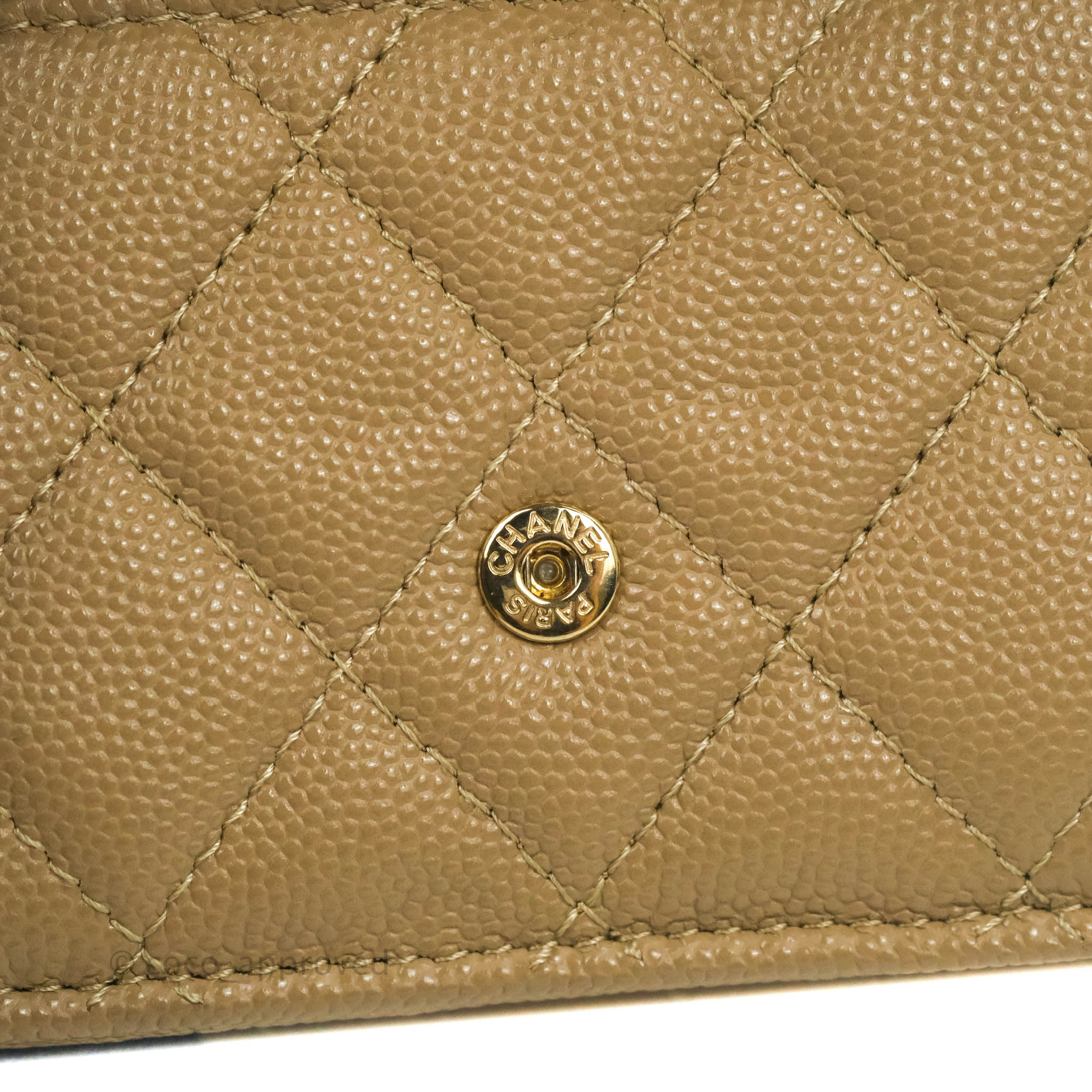 Chanel Quilted Small Classic Flap Trifold Wallet Pink Caviar Gold Hard –  Coco Approved Studio