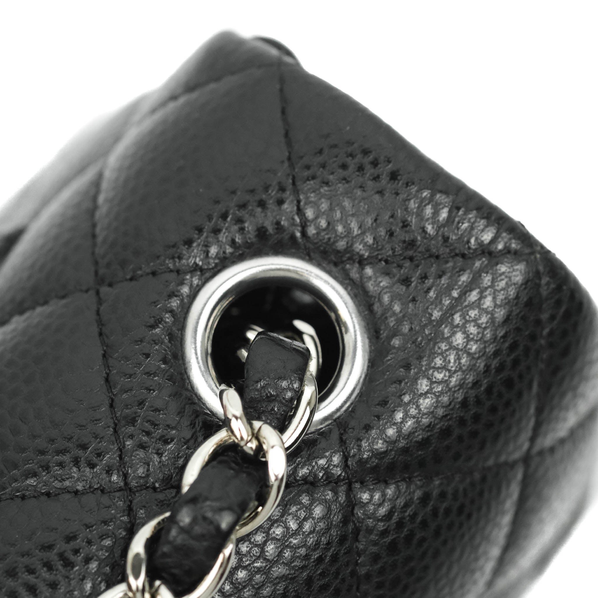Chanel Quilted Mini O Case Black Caviar Silver Hardware – Coco Approved  Studio