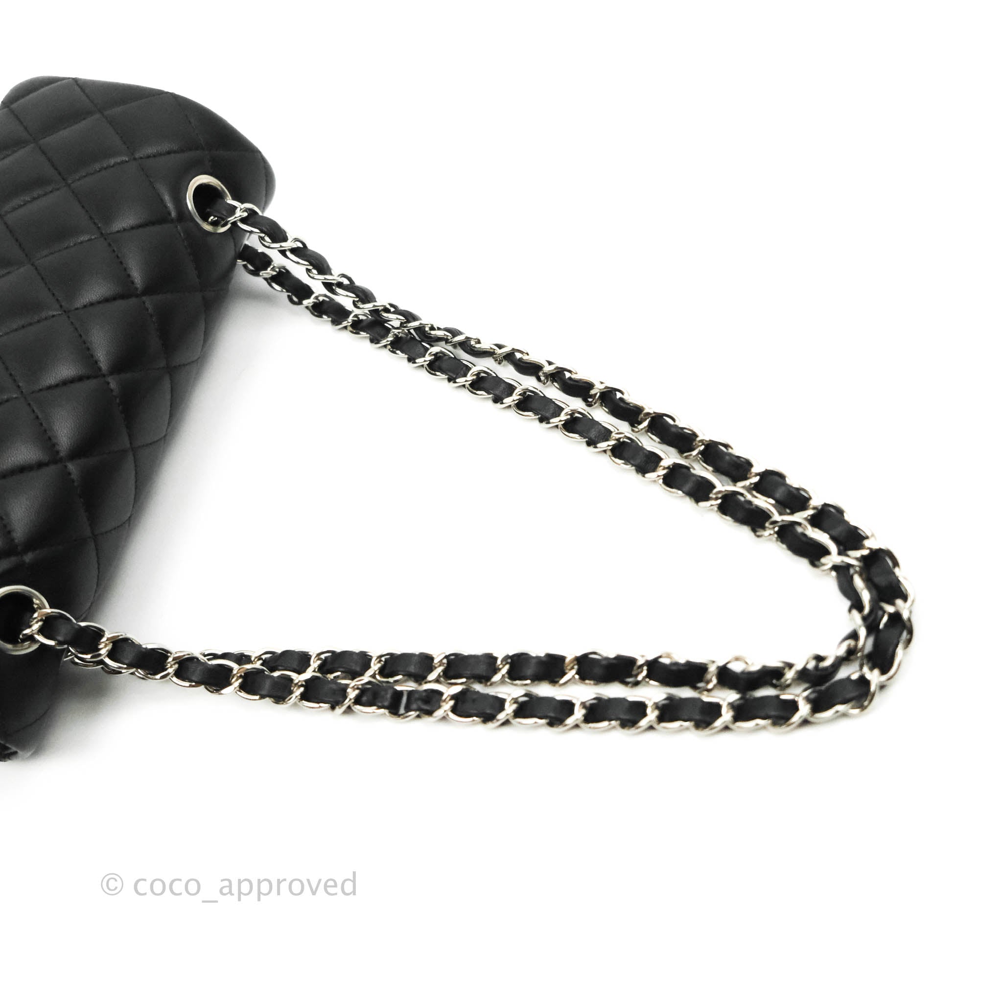 CHANEL-Matrasse-Lamb-Skin-Classic-Mini-Pouch-Black-Silver-Hardware –  dct-ep_vintage luxury Store