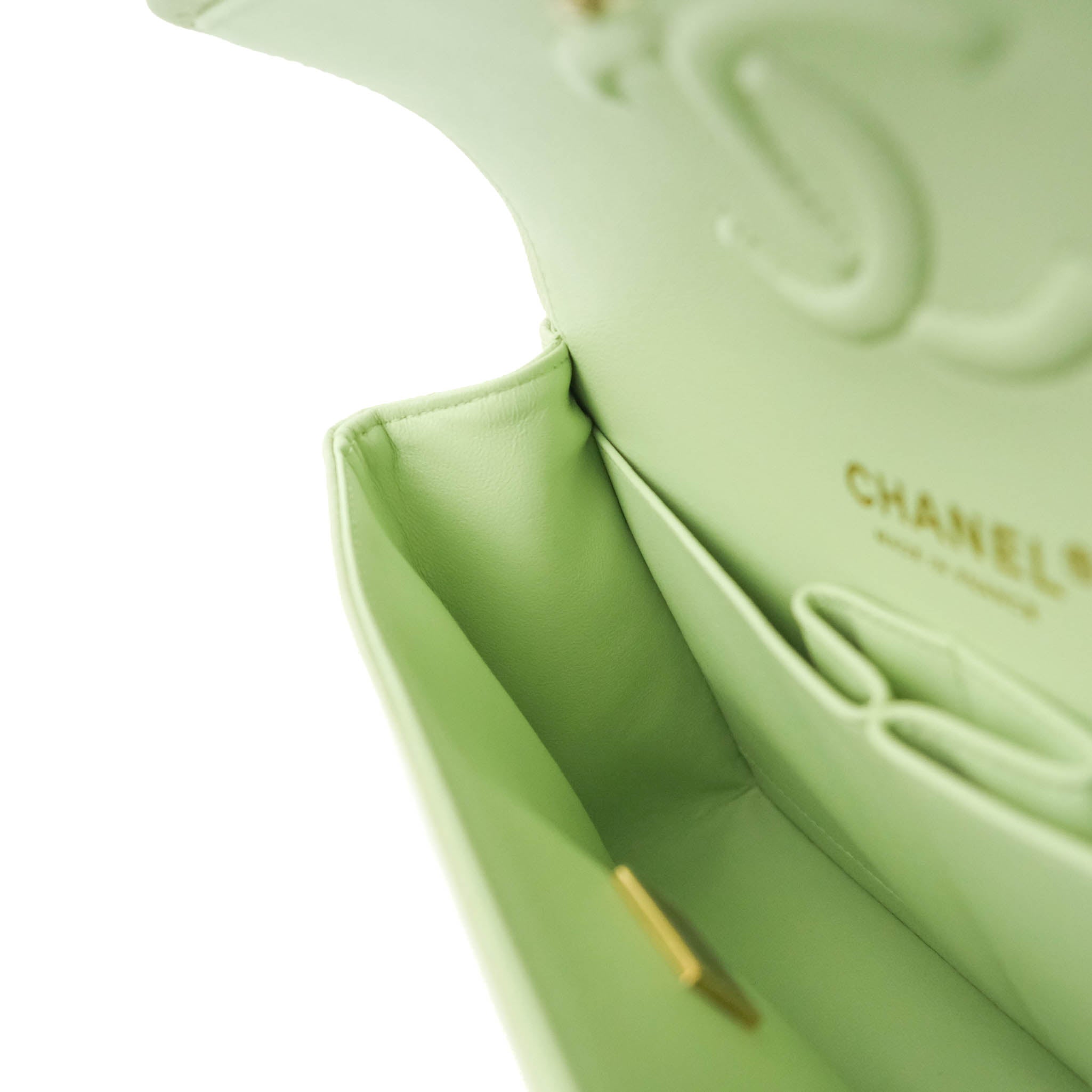 CHANEL 22C Mint Green Caviar Small Classic Flap LGHW *New - Timeless  Luxuries