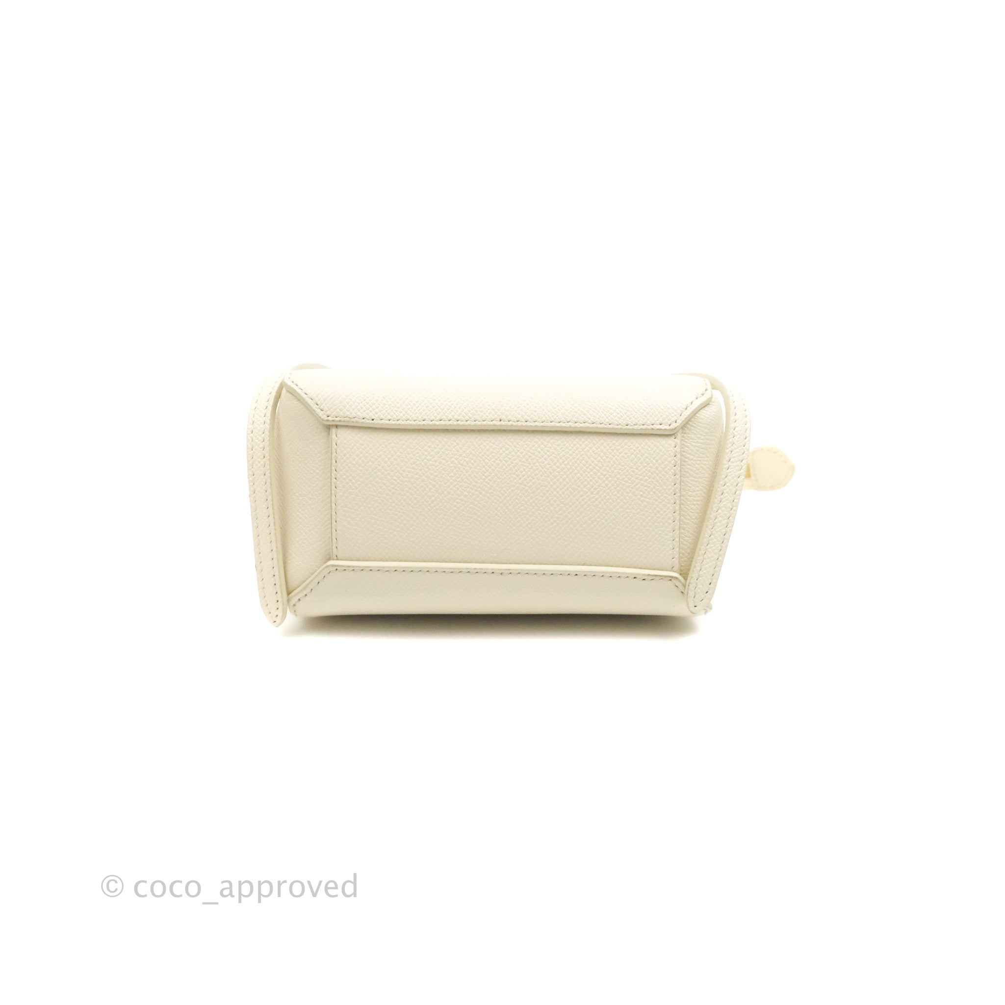 Celine Pico Belt Bag White Grained Calfskin Gold Hardware – Coco Approved  Studio