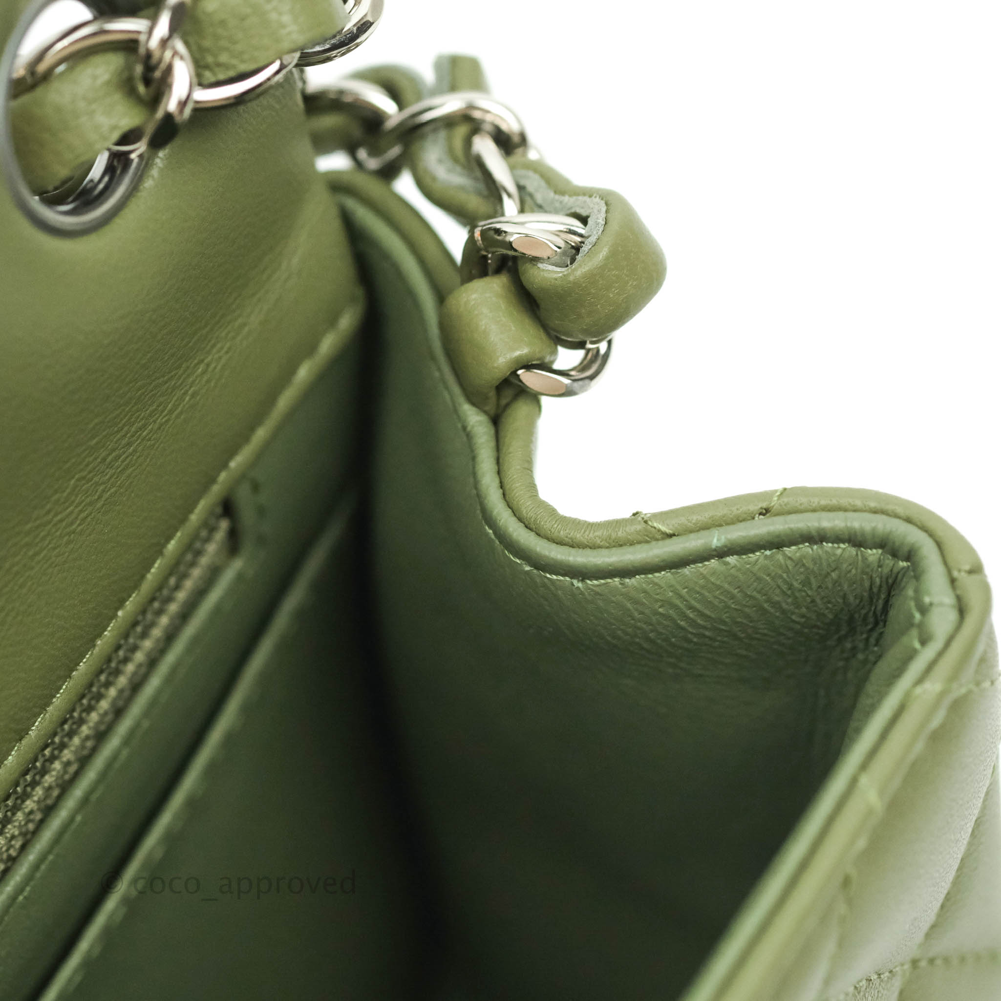 green chanel handbag
