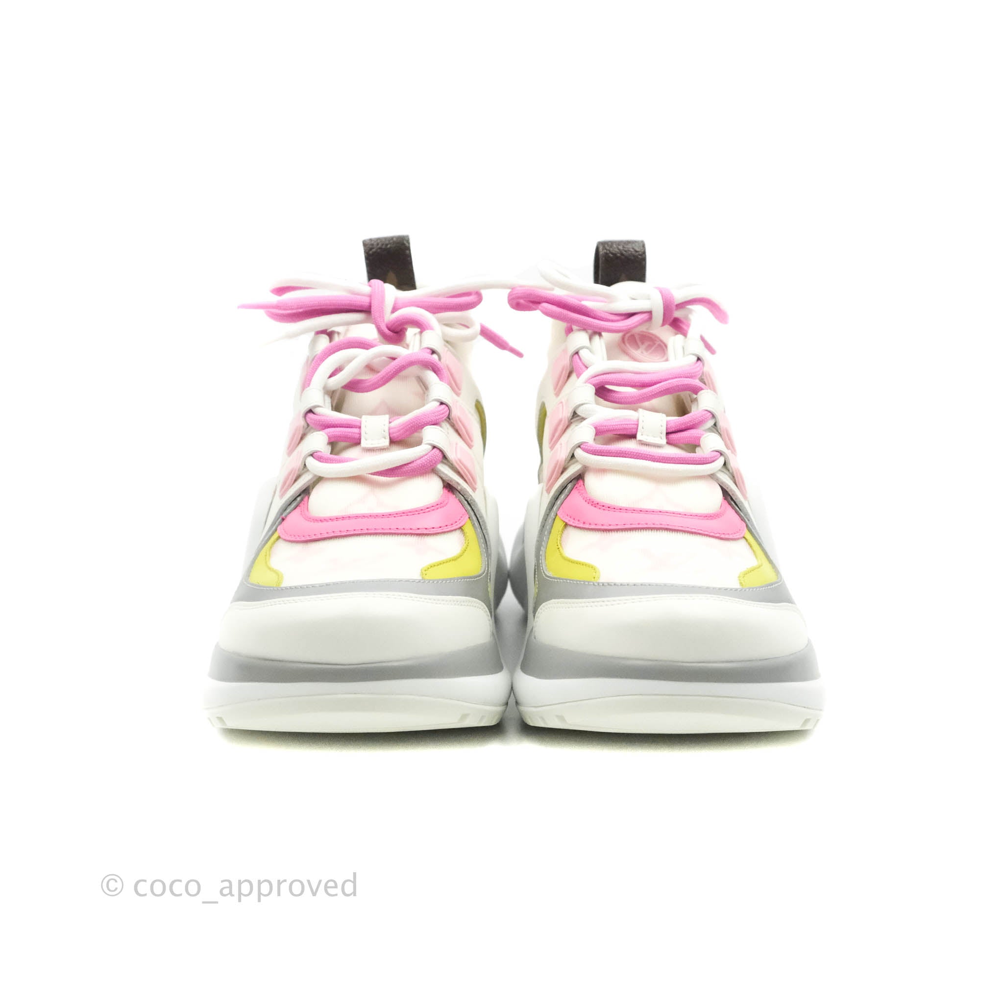 Louis Vuitton Archlight Sneakers Rose Clair Pink & White Size 38