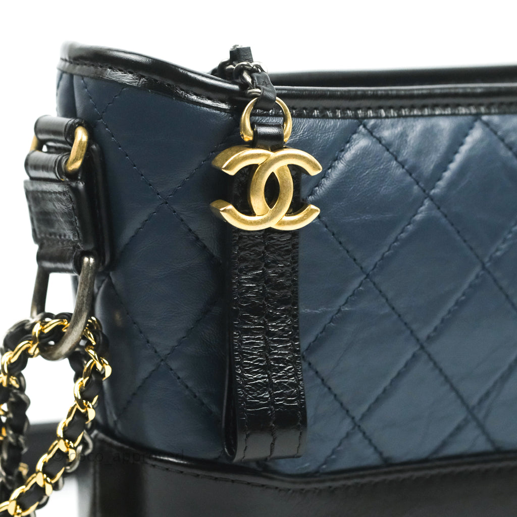 Chanel gabrielle best sale navy black