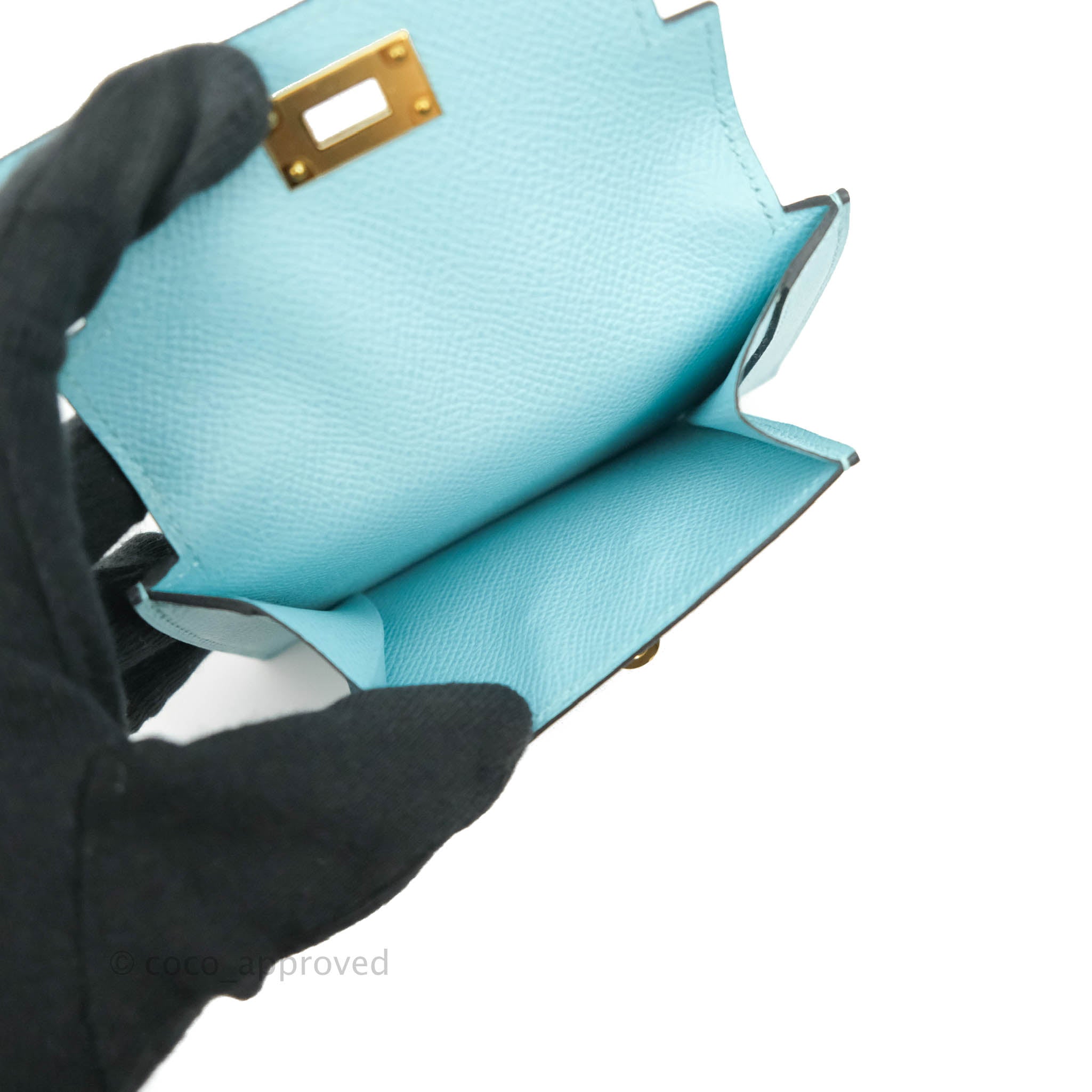 Hermès Hermes Etain Epsom Kelly Pocket Compact Wallet Brown Leather  ref.659474 - Joli Closet