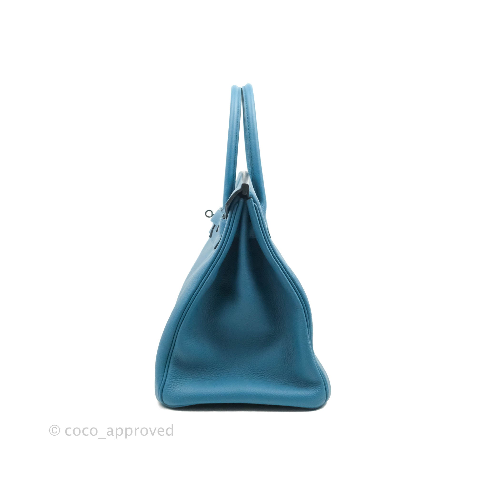 Hermes Birkin Bag, Blue Cobalt, 35cm, Fjord with palladium