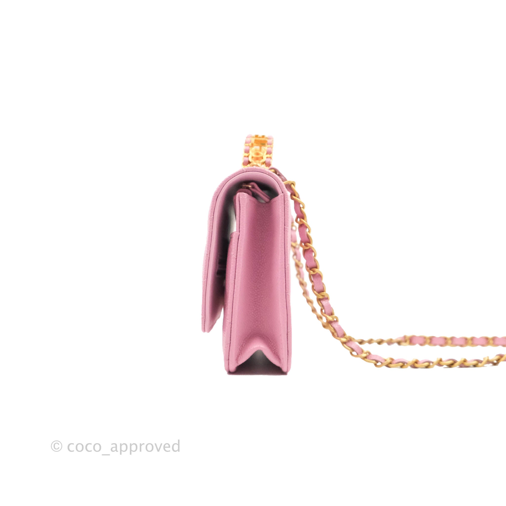 Chanel Timeless Pink Caviar Long Flap Wallet– orangeporter