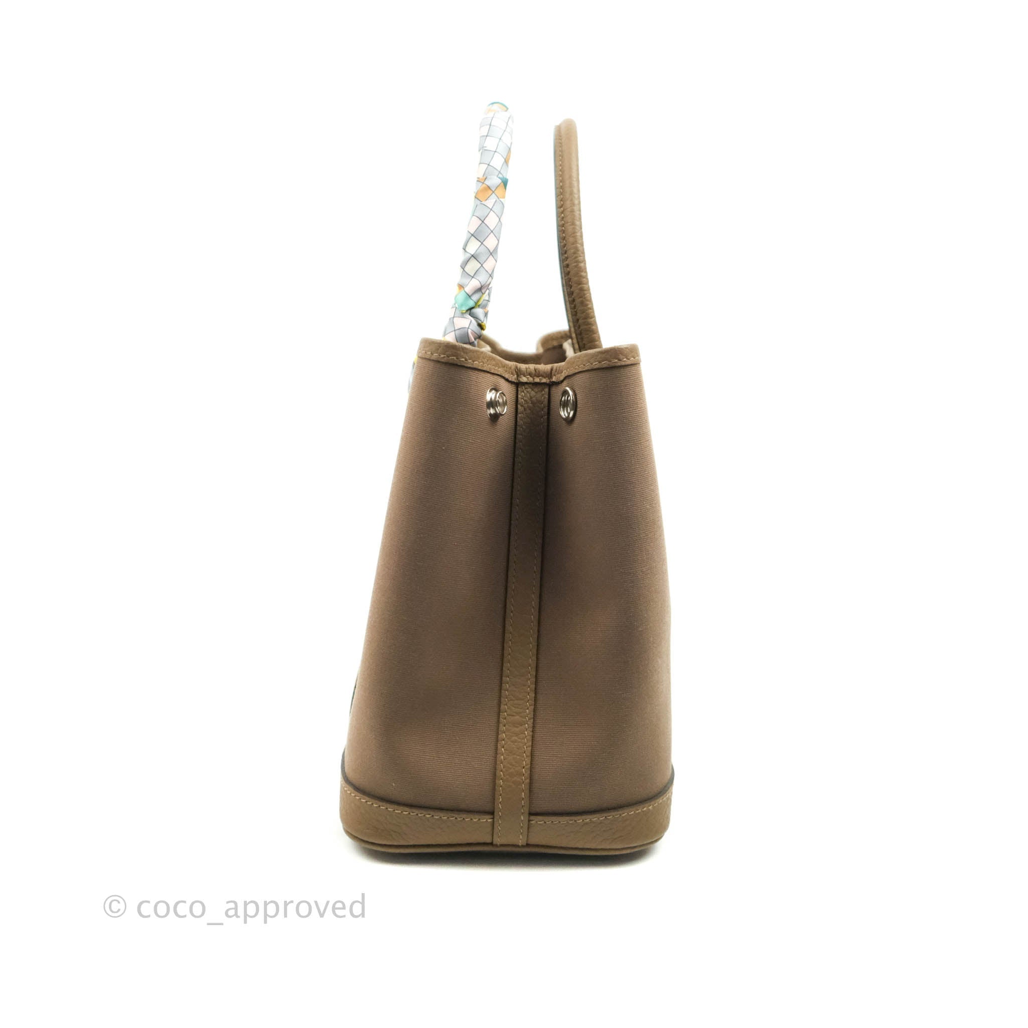 Hermès Garden Party 30 Canvas Brown – Coco Approved Studio