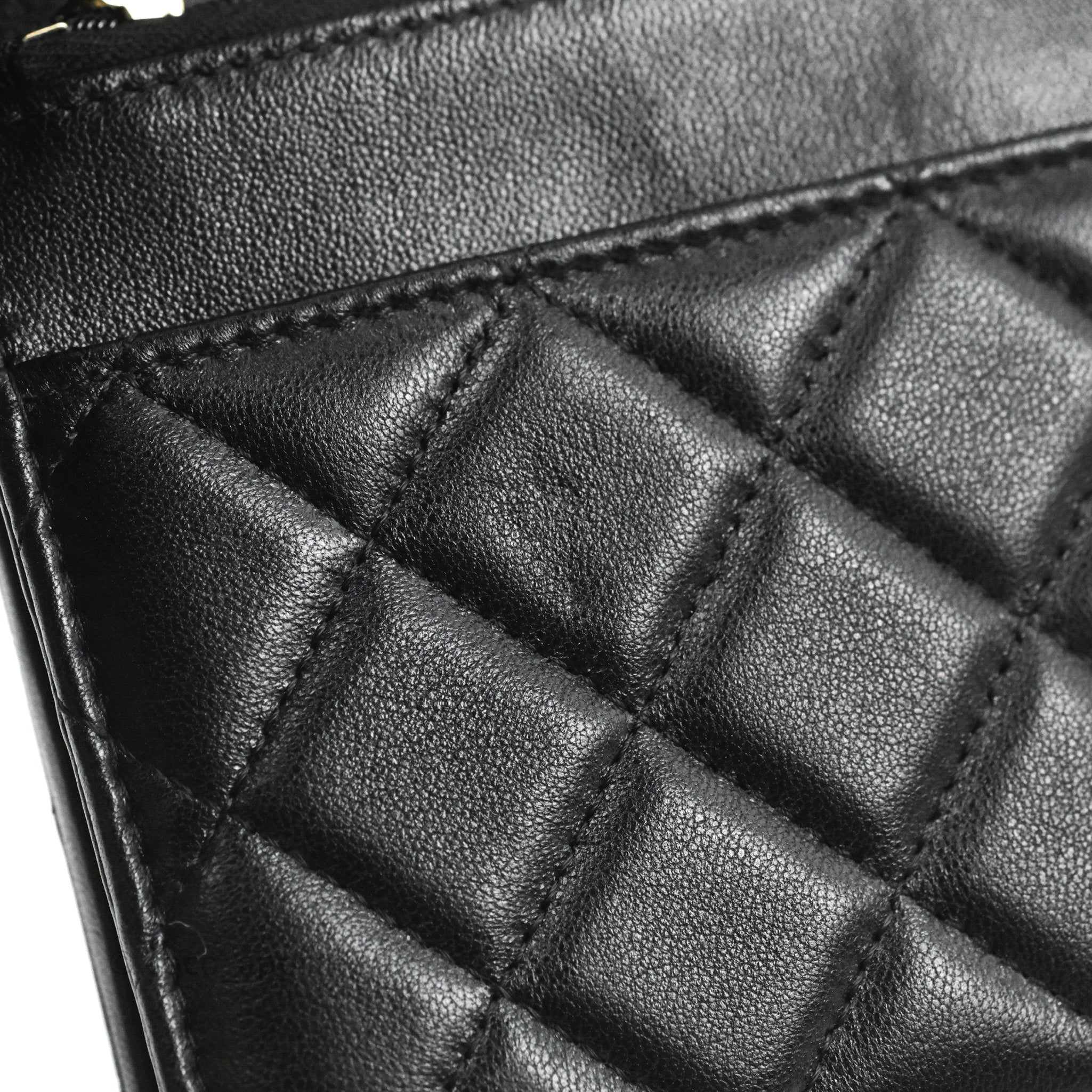 Chanel Quilted Wallet on Chain WOC Adjustable Chain Black Lambskin Age –  Coco Approved Studio