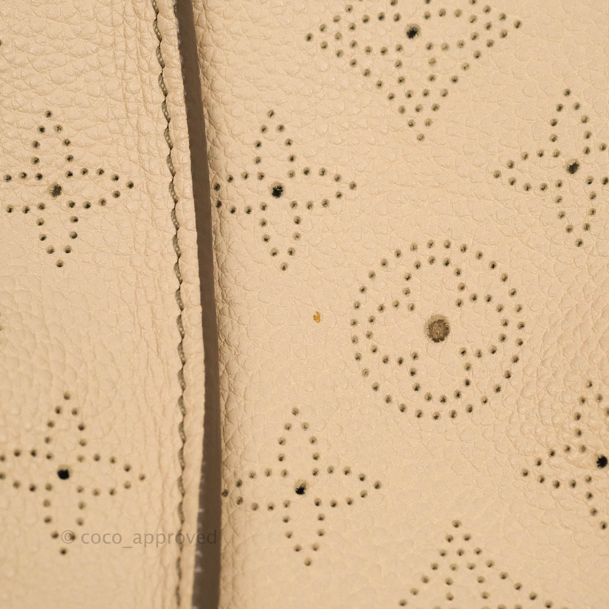 Louis Vuitton Mahina Selene MM Bag Monogram Taupe Calfskin – Coco
