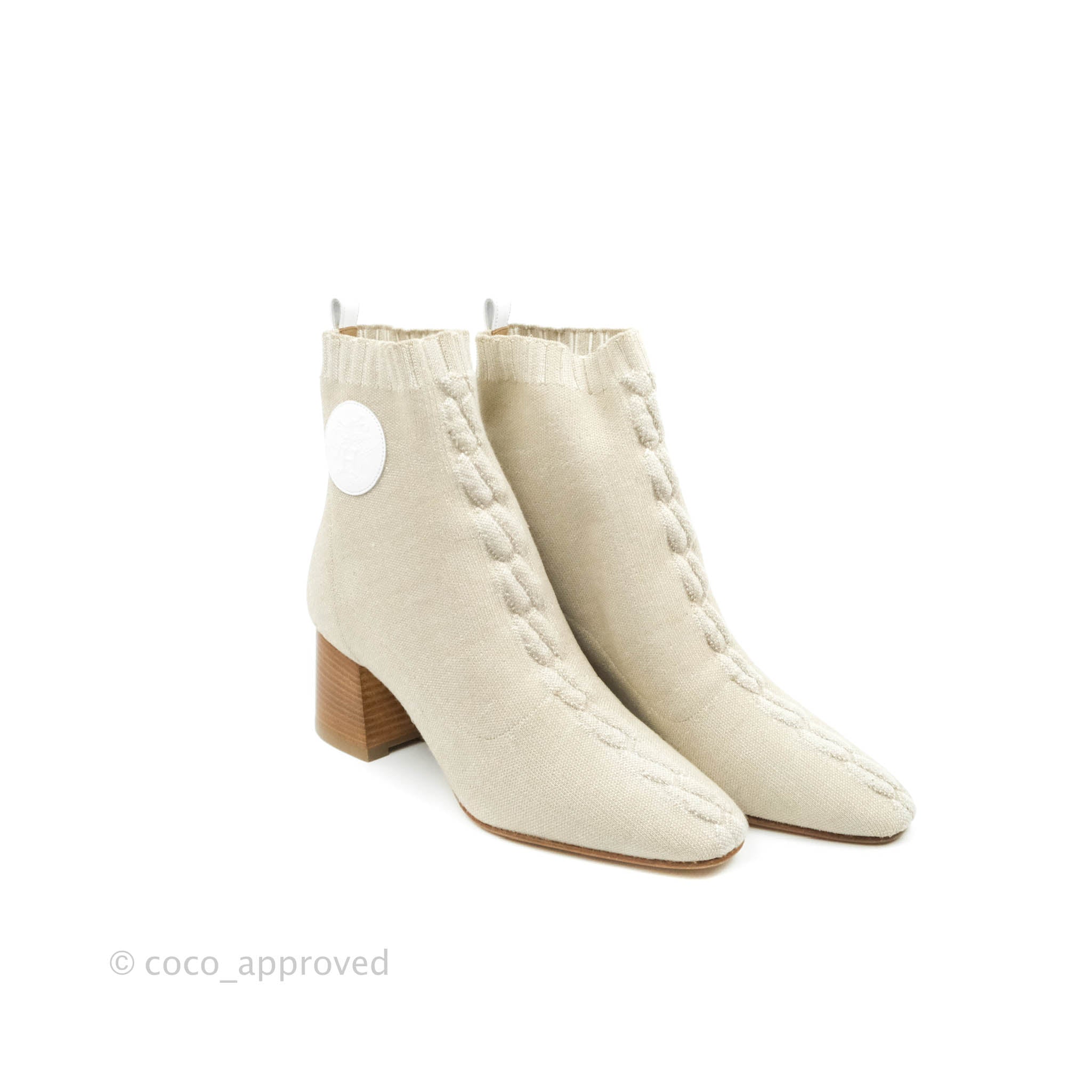 Hermes Knit Calfskin Volver 60 Ankle Boots – Coco Approved Studio