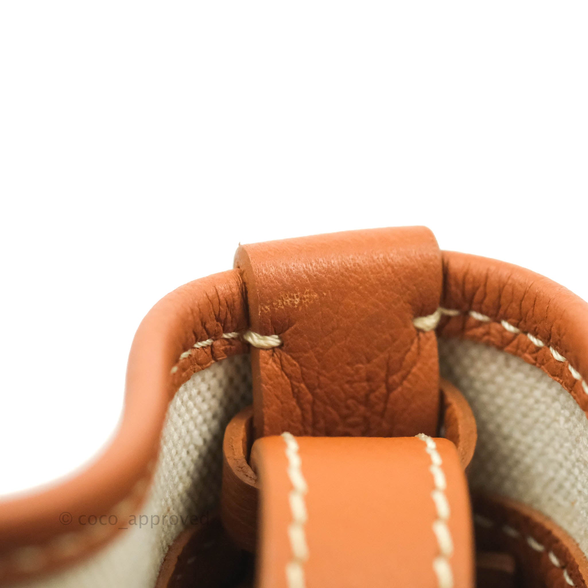 GOYARD-Herringbone-PVC-Leather-Petit-Flot-Bucket-Bag-PM-Gray