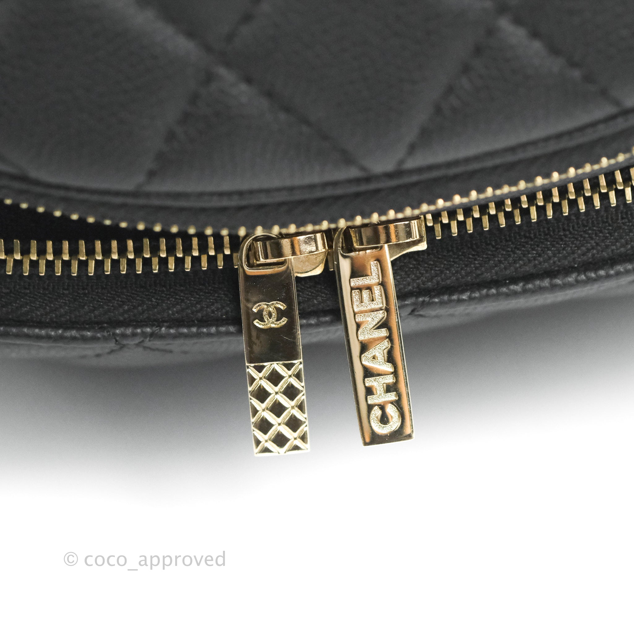 Chanel Quilted Business Affinity Waist Belt Bag Black Caviar Gold Hard –  Coco Approved Studio