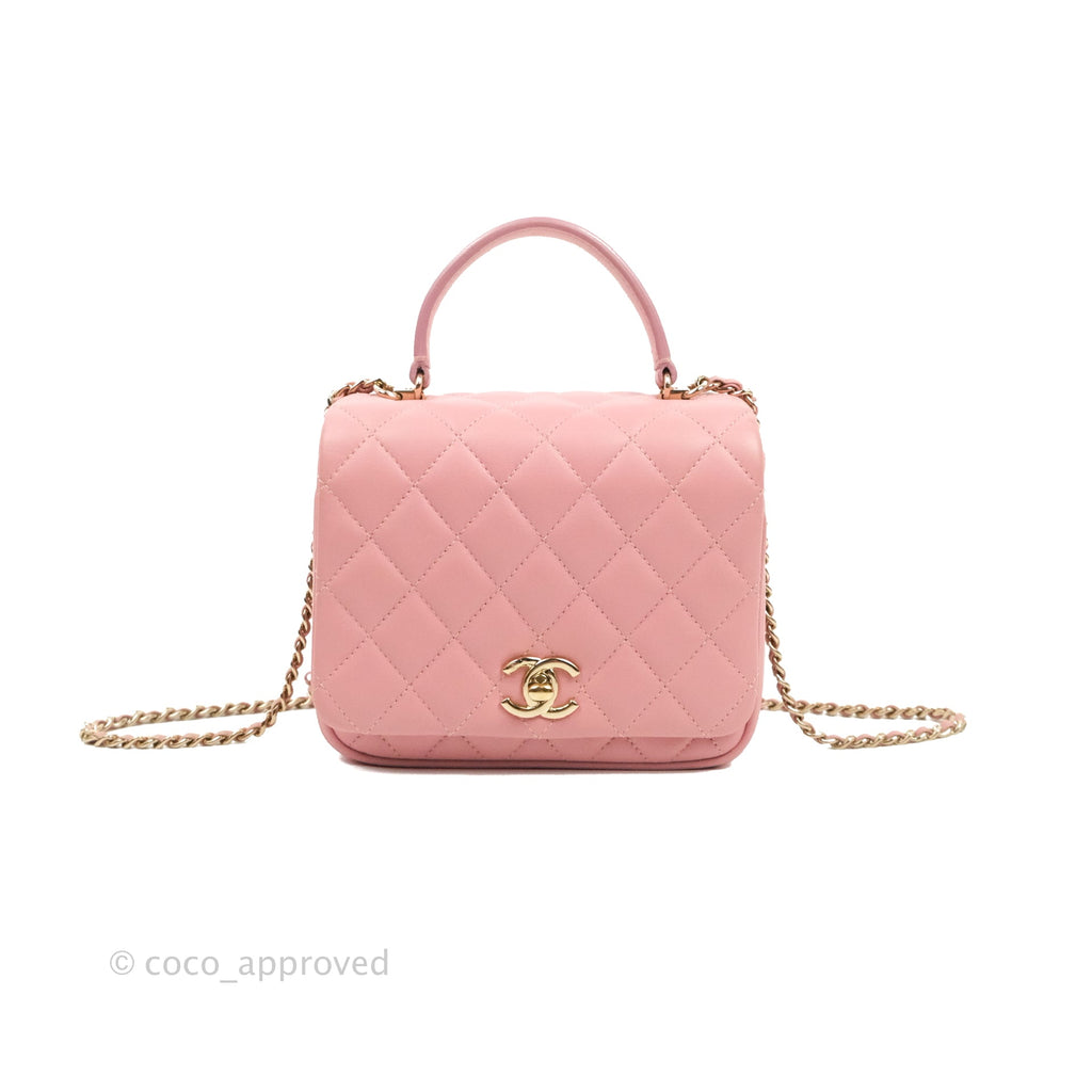 Chanel Citizen Chic Mini Flap Bag Pink Lambskin Gold Hardware