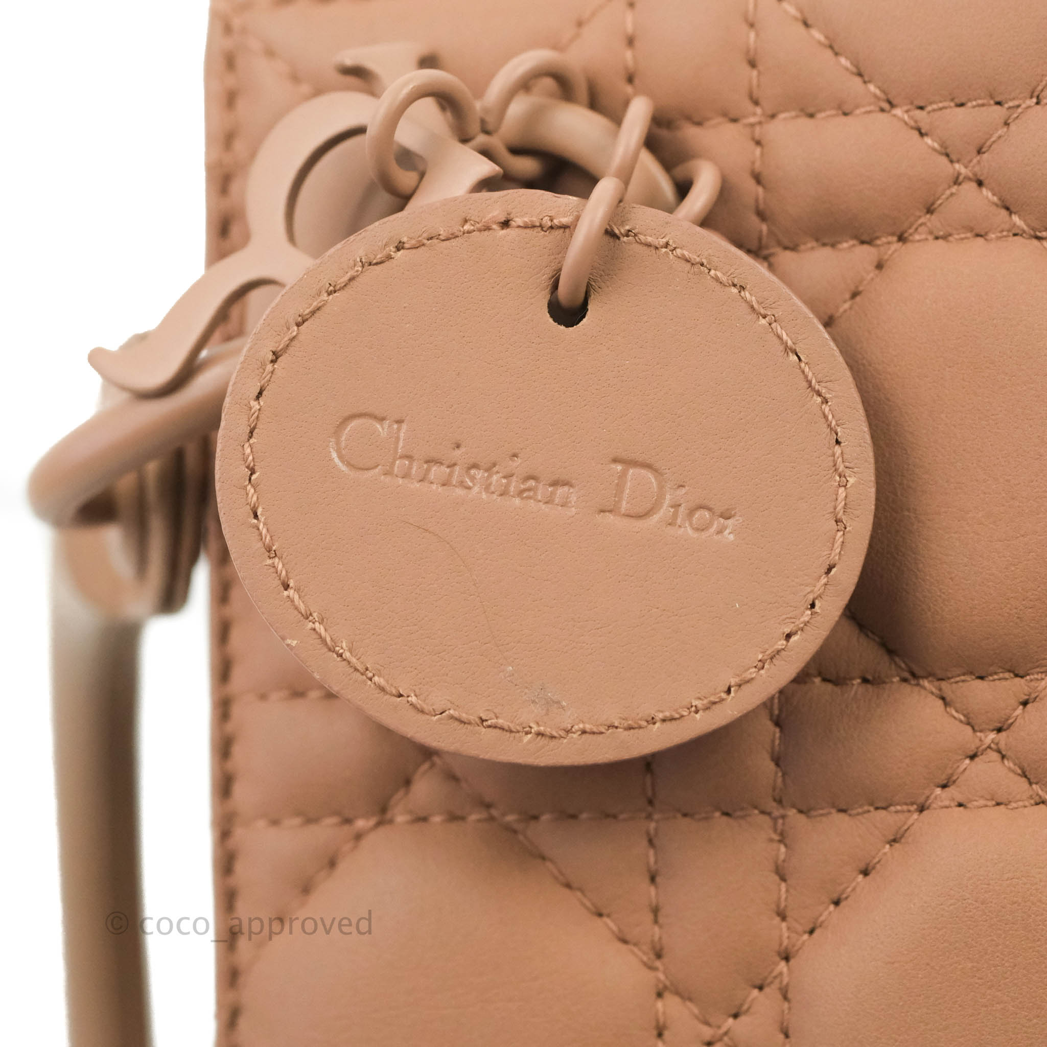 Christian Dior Latte Ultramatte Cannage Calfskin Mini Lady Dior Bag  Available For Immediate Sale At Sotheby's