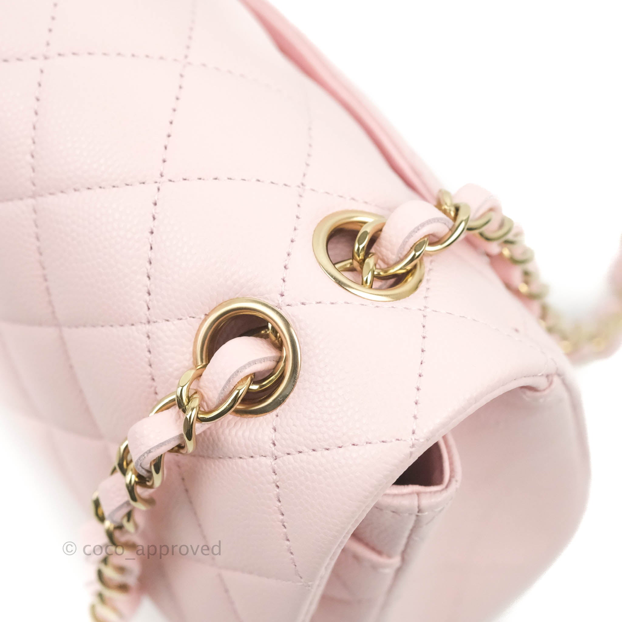chanel classic bag pink