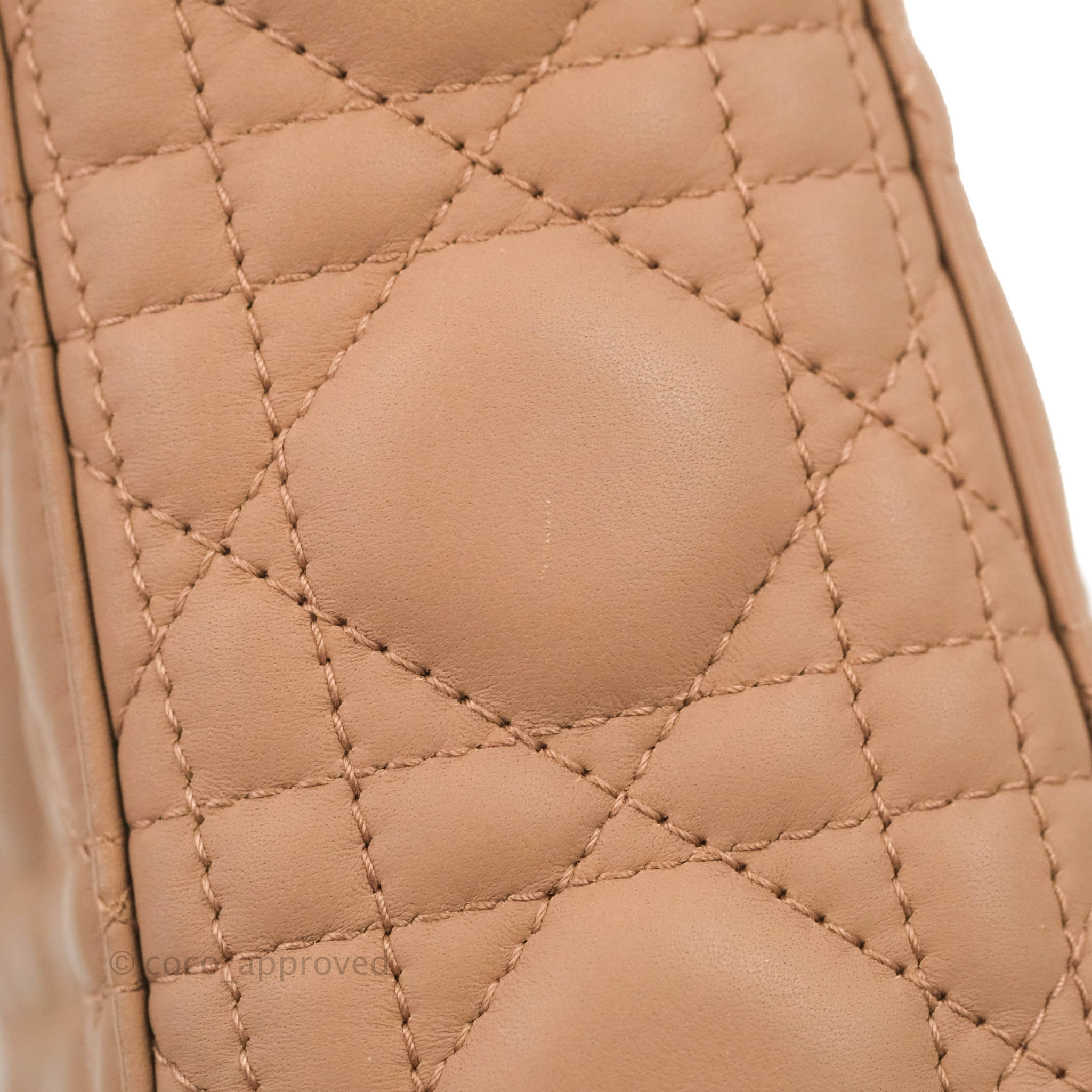 Christian Dior Latte Ultramatte Cannage Calfskin Mini Lady Dior Bag  Available For Immediate Sale At Sotheby's