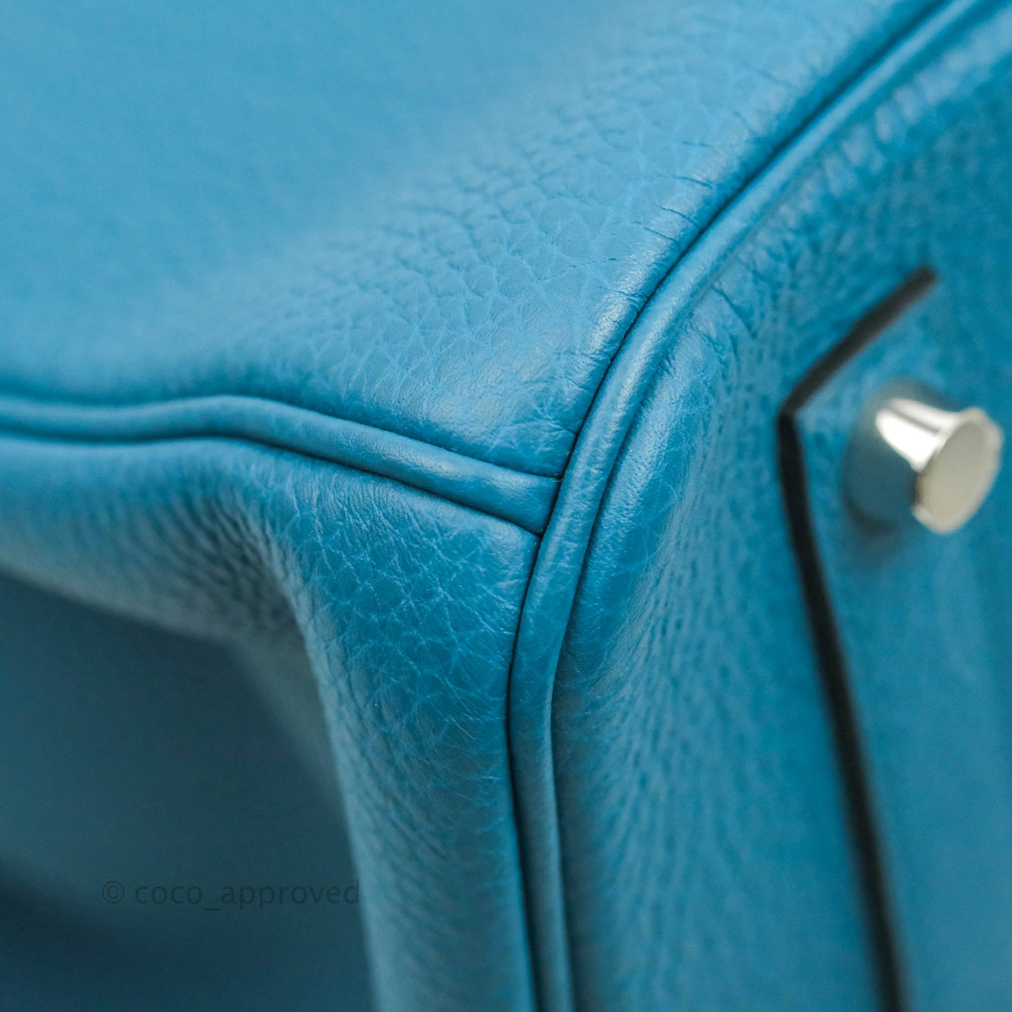 Hermès Birkin 35 Cobalt Togo Bag PHW