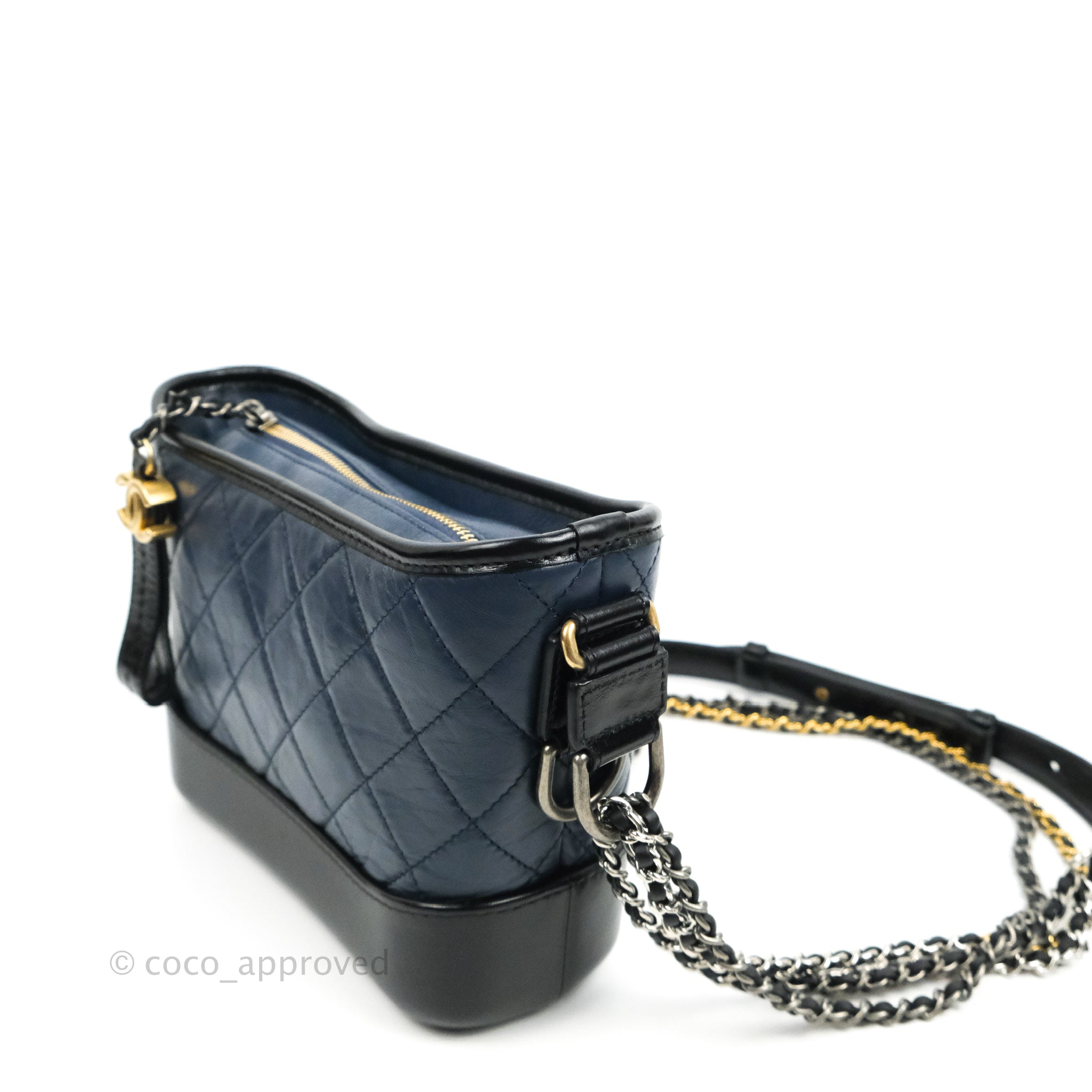 Chanel Aged Calfskin Quilted Small Gabrielle Hobo Black – STYLISHTOP