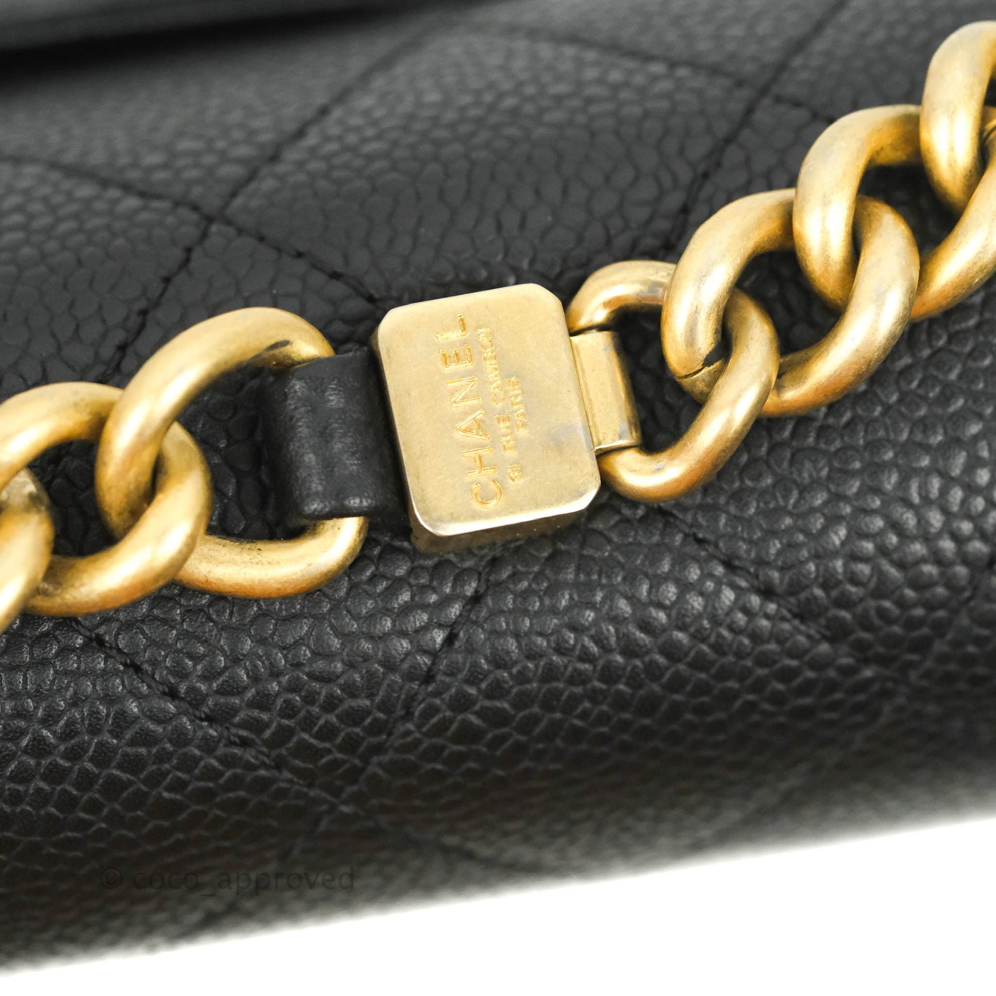Chanel Chic Affinity Small Grained Calfskin Black Aged Gold Hardware – Coco  Approved Studio