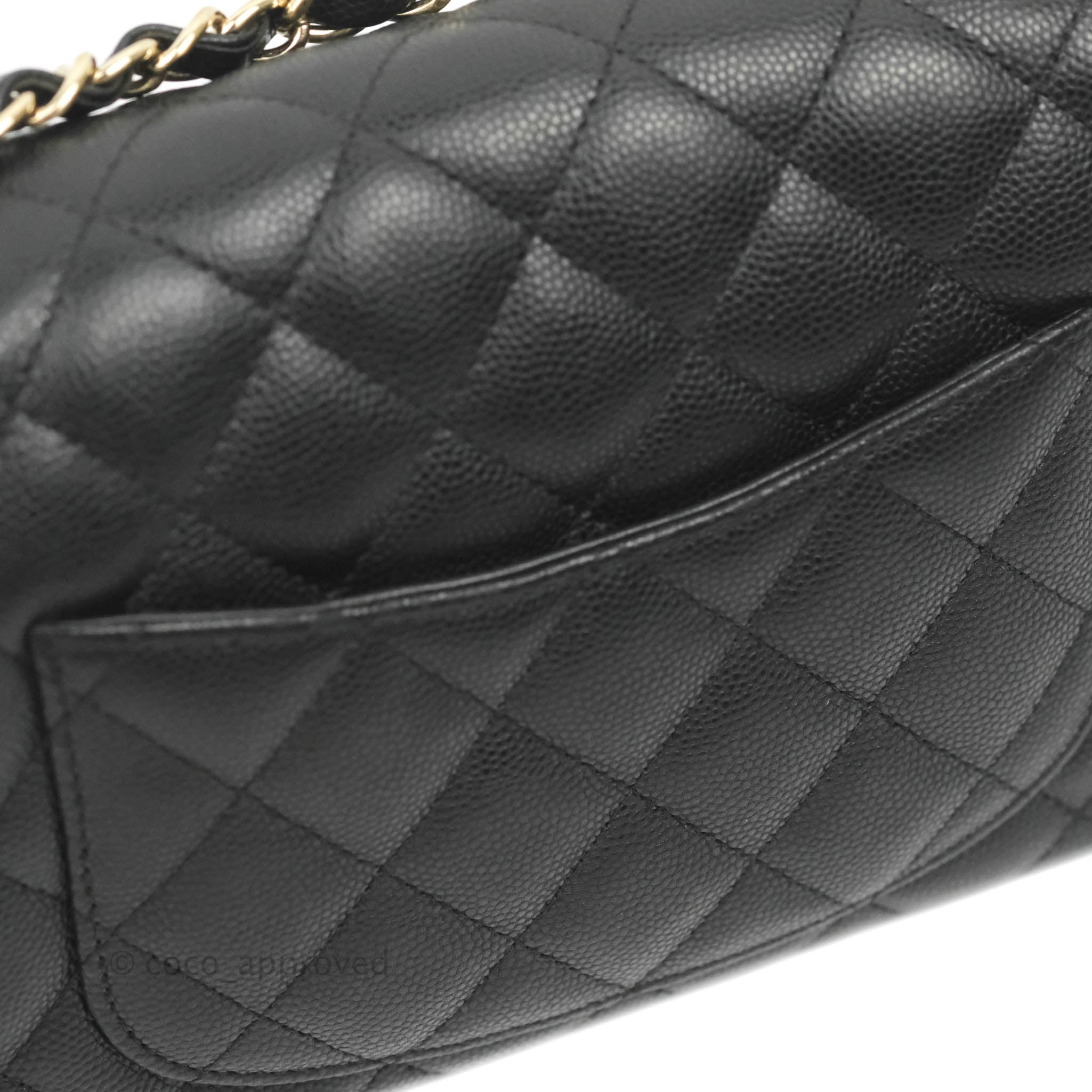 Chanel Classic Mini Rectangular Flap Black Caviar Gold Hardware 17C – Coco  Approved Studio