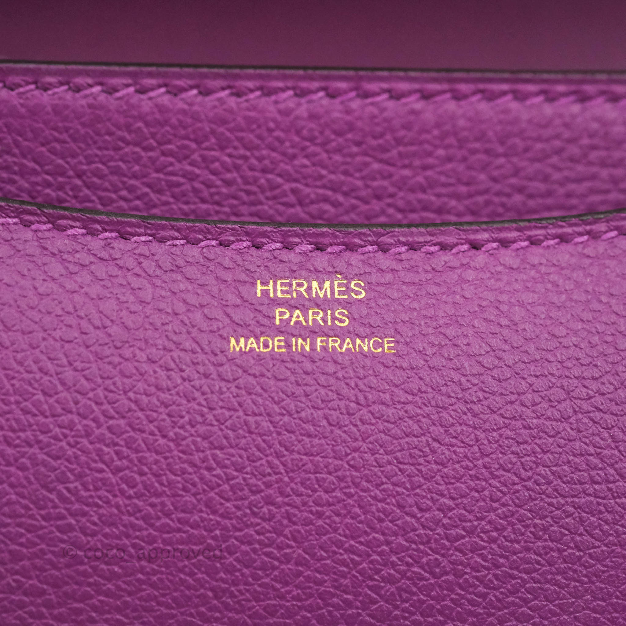 Hermès Constance III Mini 18cm Veau Epsom S2 Trench/ Natural Bi